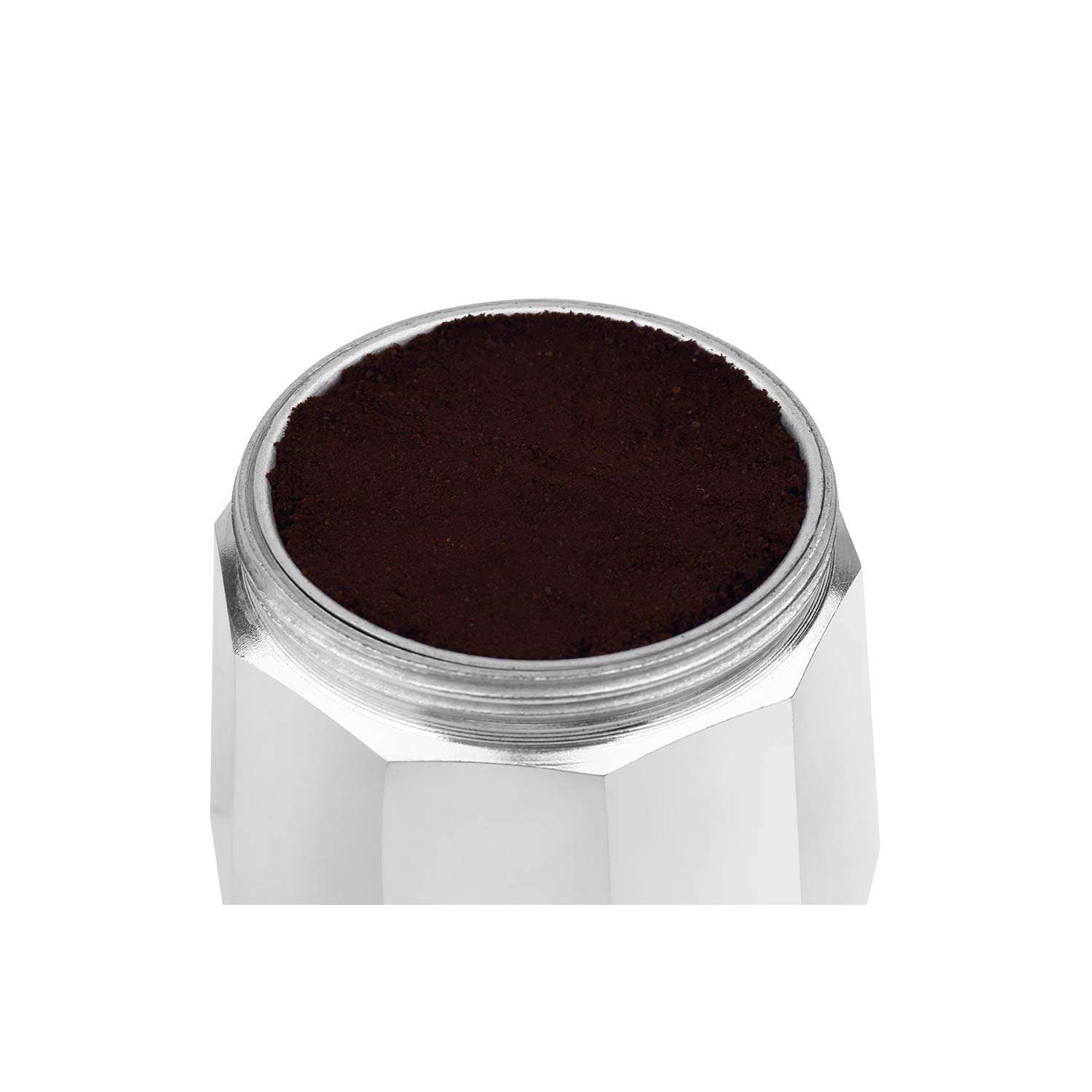 Geesta Moka Pot Premium Crystal Glass-Top Stovetop Espresso Moka Pot - 6 cup - Coffee Maker, 240ml/8.5oz/6 cup (espresso cup=40ml) Coffee Lover Gifts Ideas 4