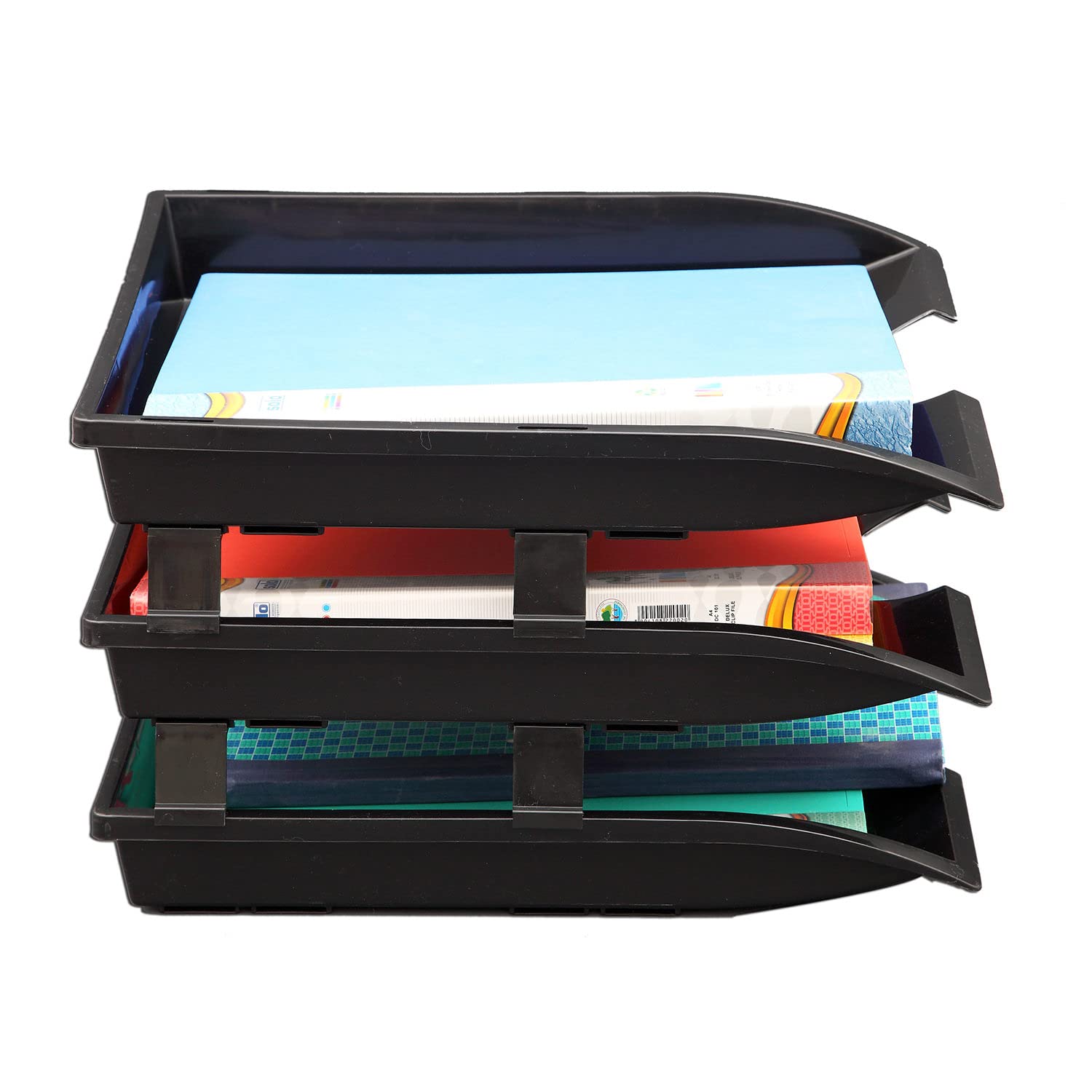Solo TR- 113 Paper and File Tray (3 Pcs.) XL - Black 4