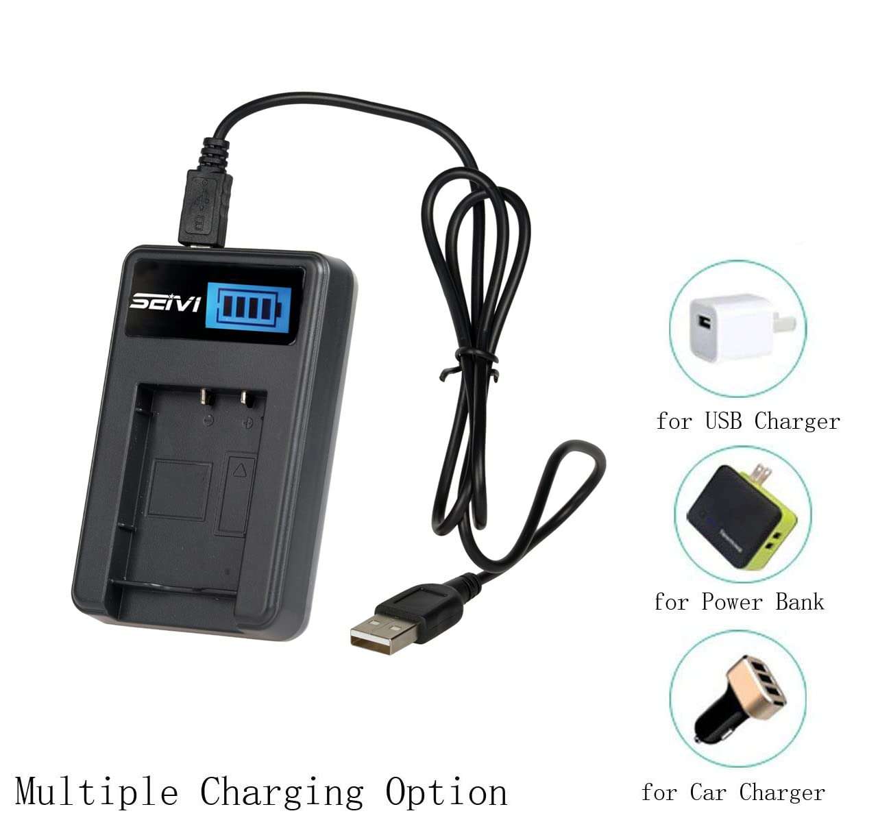 Battery Charger for Sony Cyber-Shot DSC-T200, DSC-T300, DSC-T500 Digital Camera 6