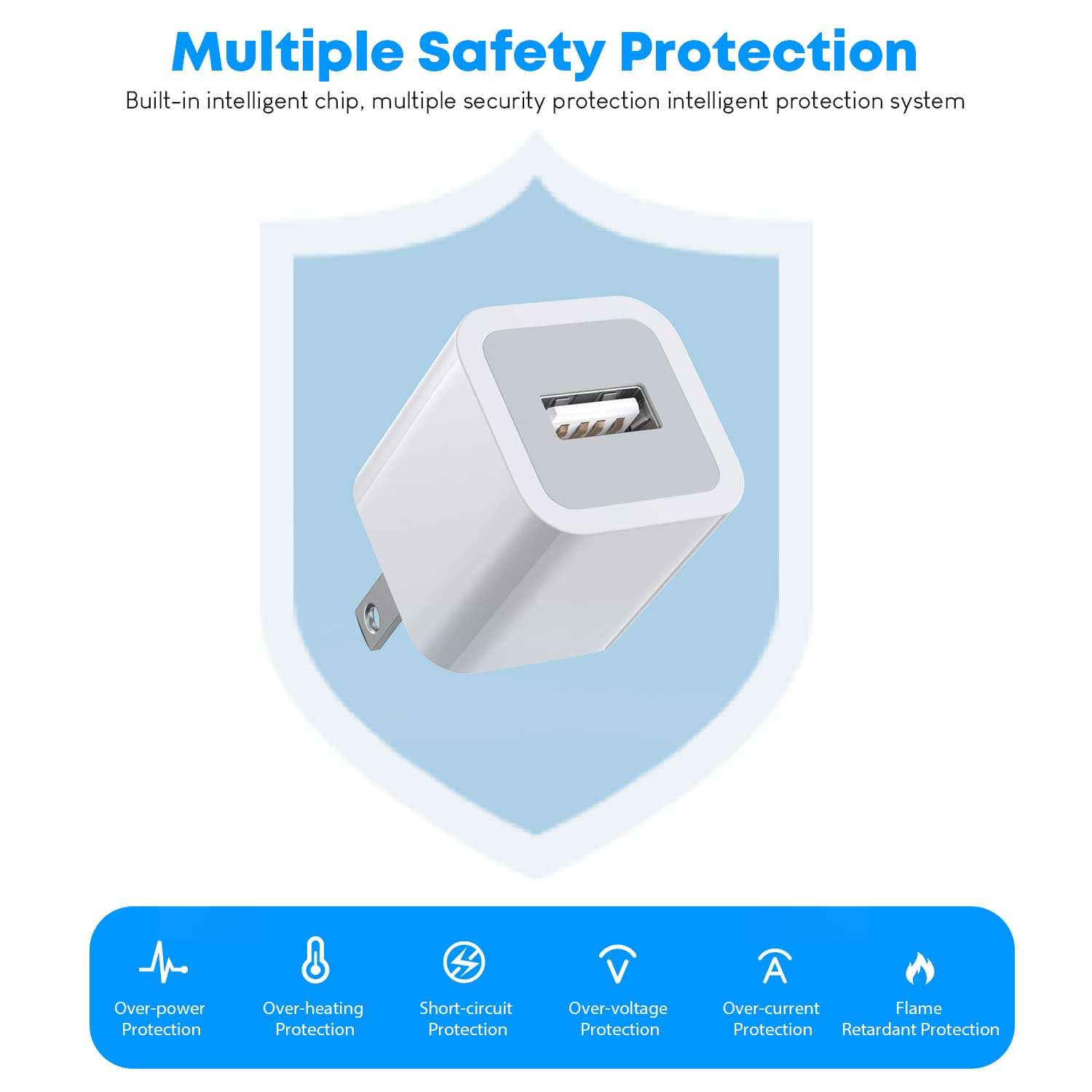 iPhone Charger [Apple MFi Certified] 2Pack 10FT Extra Long Charging Cords USB to Lightning Cable with USB Wall Charger Block Power Adapter Travel Plug for iPhone 13/12/11 Pro Max/SE/XS/X/XR/8/7, iPad 5