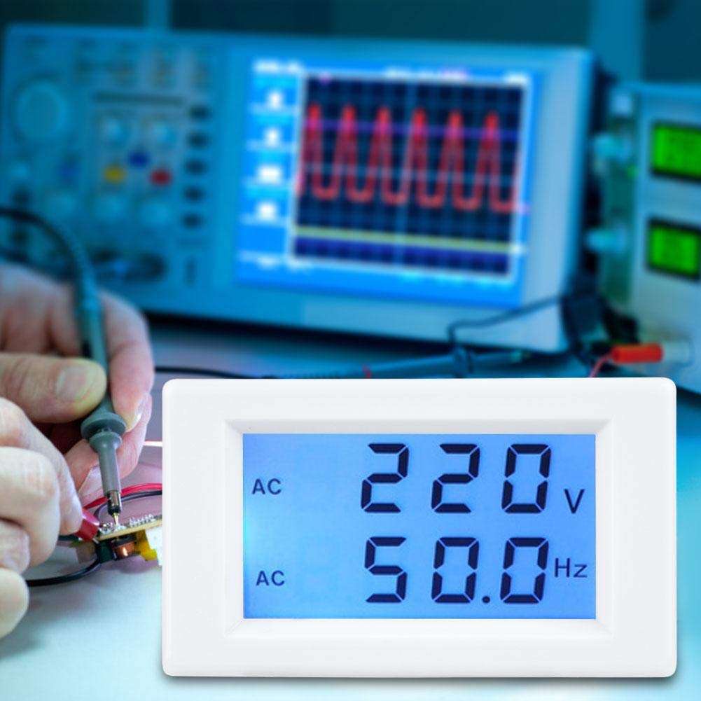 Yencoly AC Voltmeter, Two-Wire LCD Screen Voltage Volt Meter Digital AC Voltmeter Display Tester Electric Testing Equipment AC Voltmeter(AC80-300V1) 6