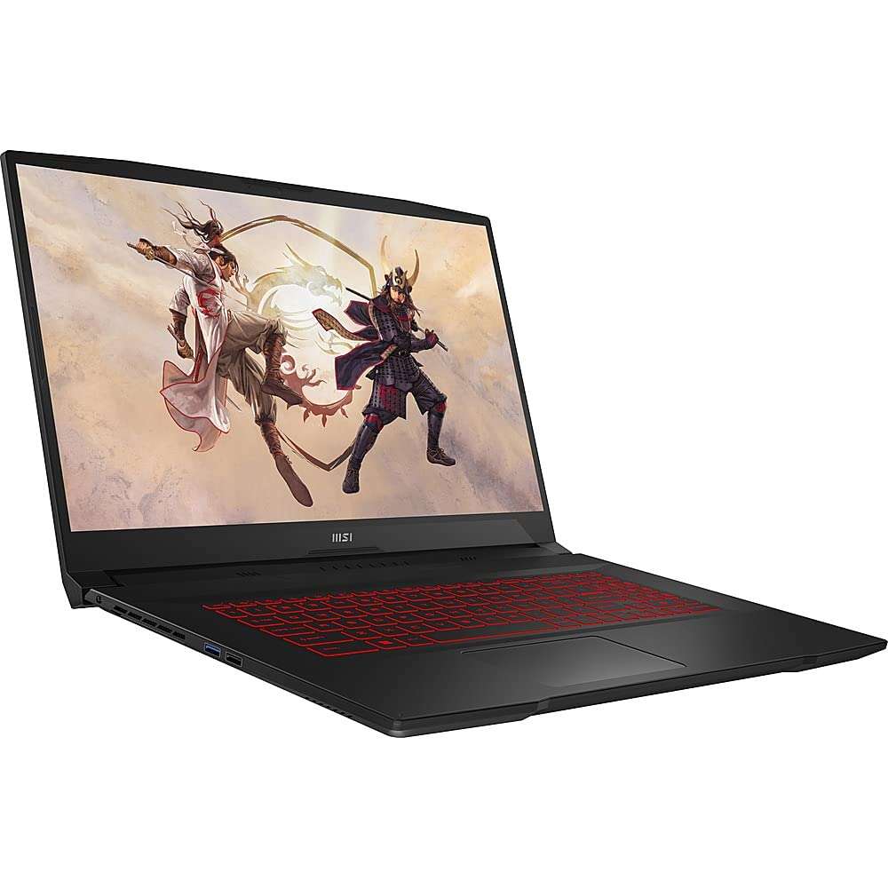 MSI Katana GF76 Gaming Laptop 2023 New, 17.3" FHD IPS 144Hz, Intel i7-11800H 8-Core, NVIDIA GeForce RTX 3050 Ti 4GB GDDR6, 16GB DDR4, 1TB SSD, Backlit Keyboard, Wi-Fi 6, Win10 Home, COU 32GB USB 2