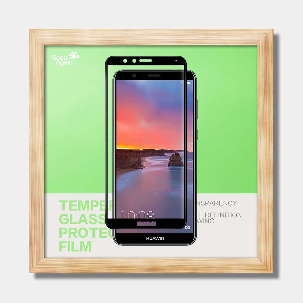 Huawei Honor 7X Tempered Glass Screen Protector-(3 Pack) Clear Anti-glare Ultra-thin 9H Silk Print Protective Film For Huawei Honor 7X BND-AL10 BND-TL10 / Mate SE BND-L34 5.93 inch 2