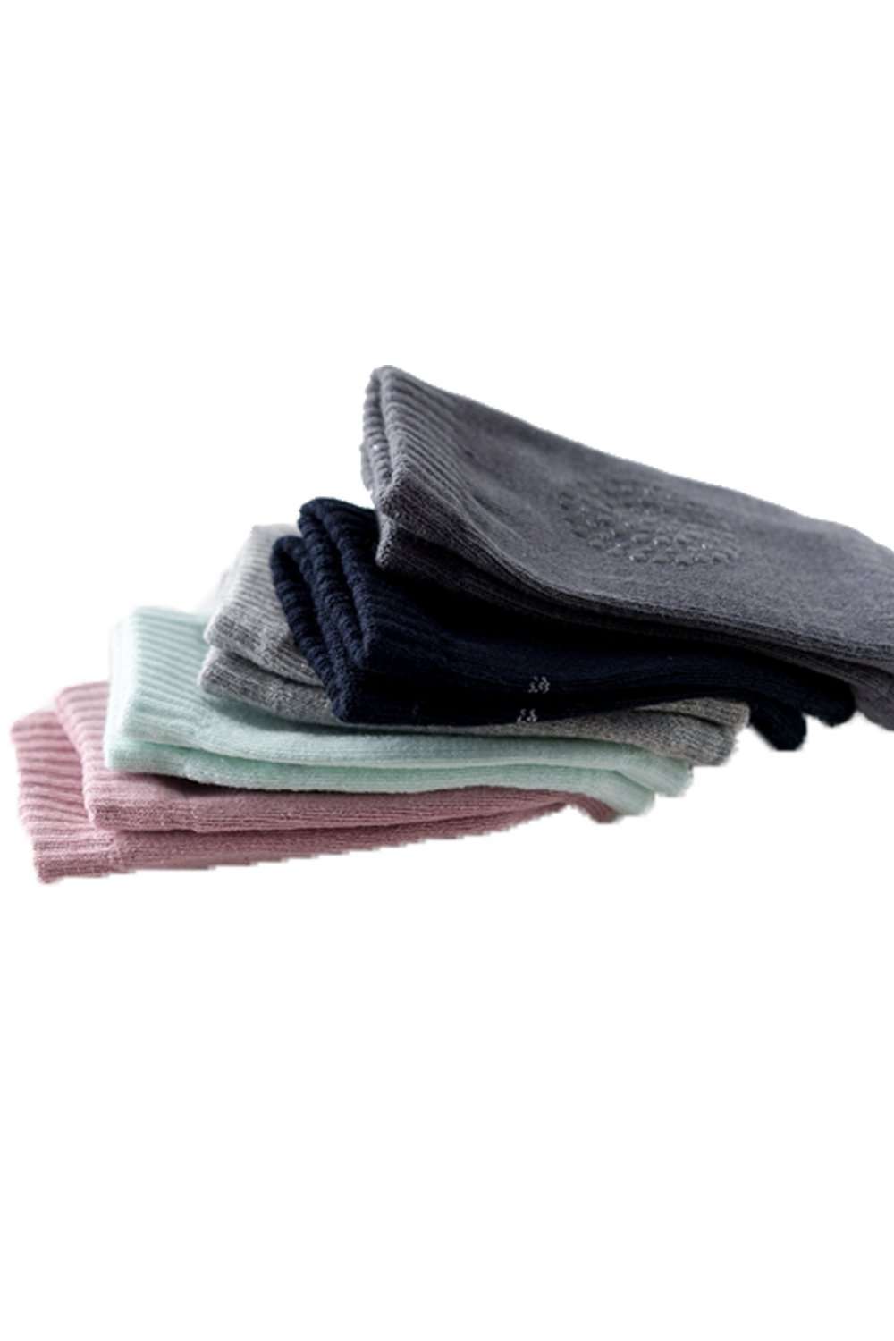 SMTD Unisex Elastic Cotton Baby Crawling Anti-Slip Knee Pads Infant Elbow Protector Toddlers Kneepads Leg Warmers 5 Pairs 2