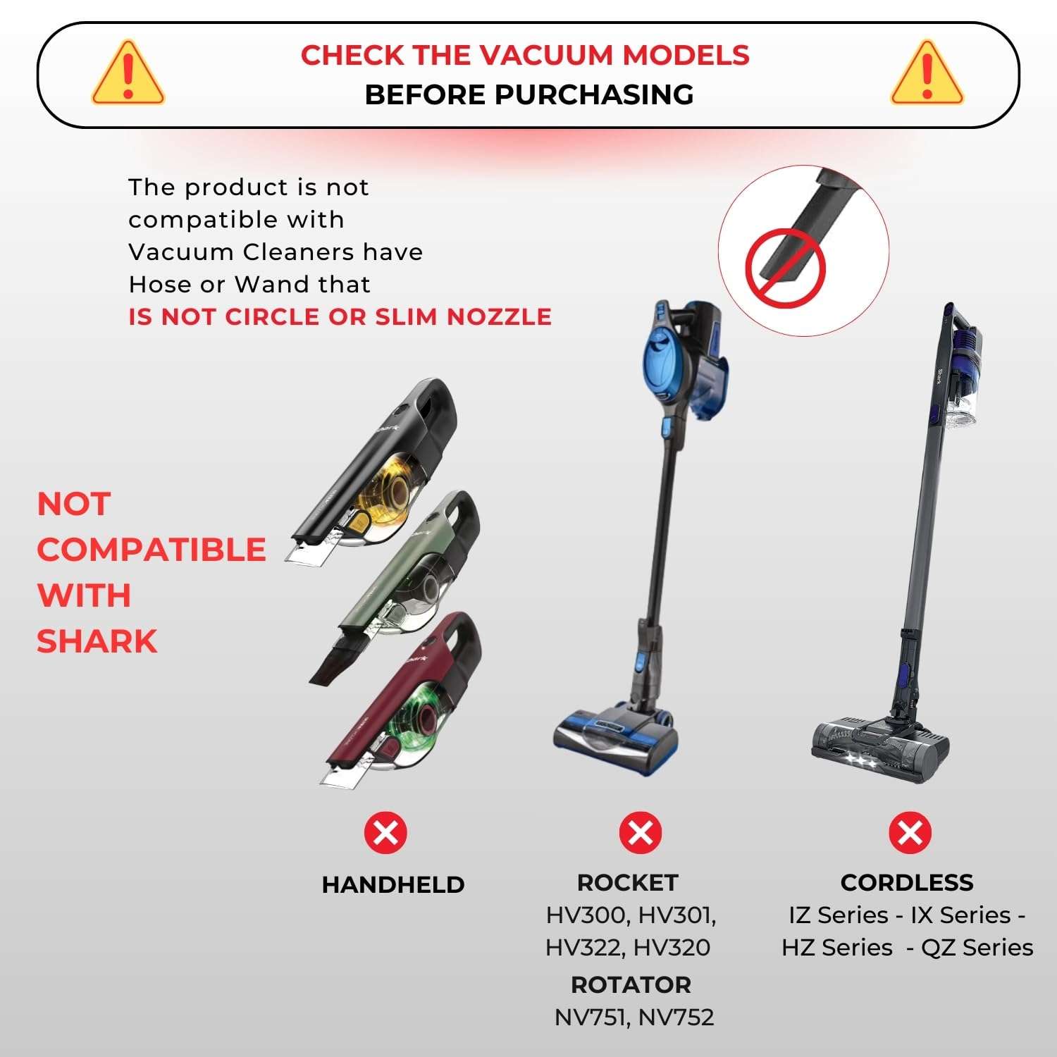 for Shark Navigator NV360 NV356E NV352 NV350 NV355 Vacuum: Hardwood Floor Brush Head, Horsehair Dust Brush Attachment plus Vacuum Extension Wands (for Shark Navigator NV360 NV356E NV352 NV350 NV355) 5