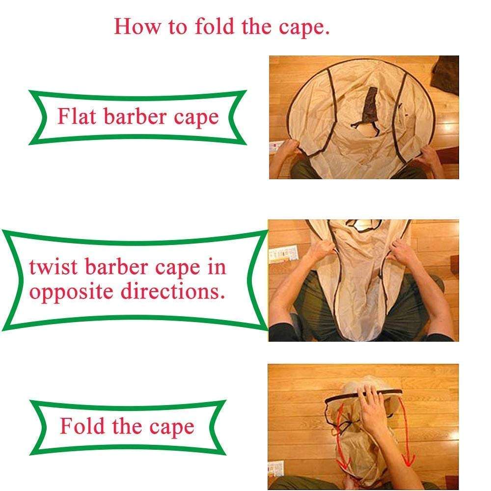 MORADIYA FRESH Cutting Haircut Cape - Haircut Cape Umbrella Waterproof Hair Cloak Barber Cape Foldable Hairdressing Umbrella Apron | Professional Hair Cutting Salon Barber Cape 6