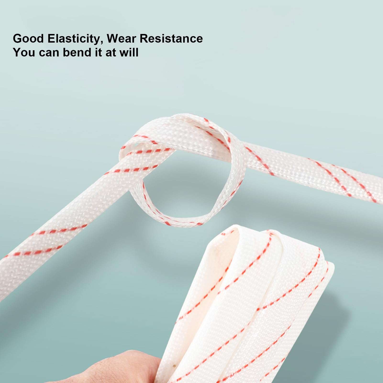 Cable Braid Sleeving 12mm x 100m Insulation Sleeve Glassfiber PE Coating, Electrical Wire Harness Household Equipment for Electric Heating Devices 4