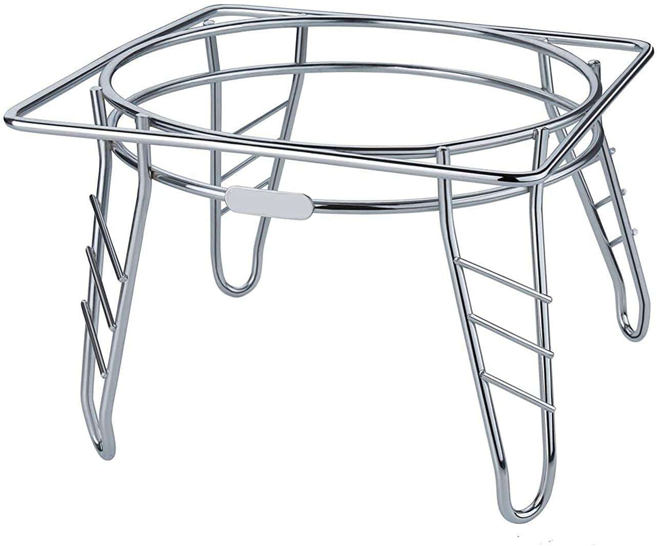 SPRADE Stainless Steel Water Pot and Matka Stand Pot Kitchen Rack Chrome Plated Plant Pot Stand for Kitchen 5