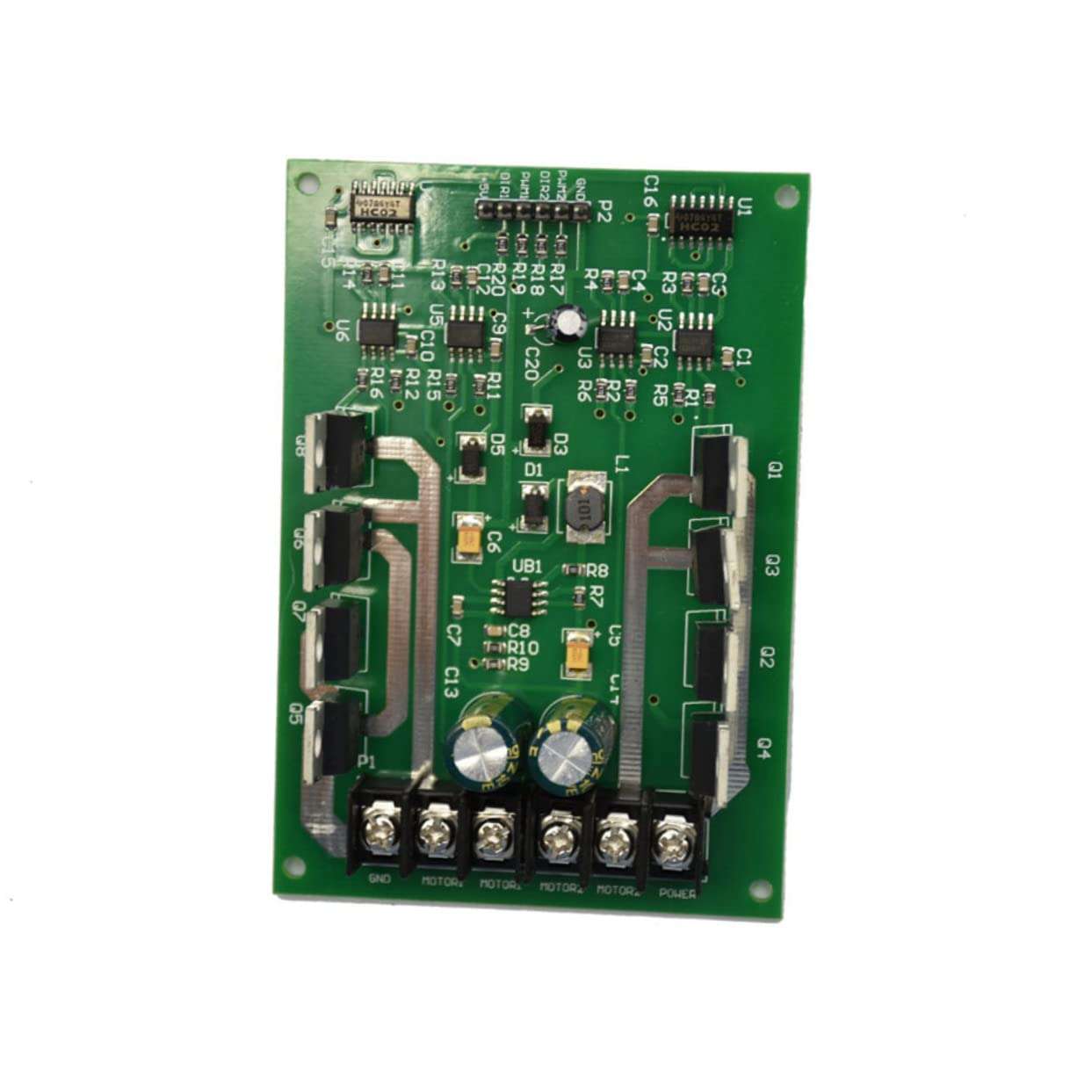 Housoutil Motor Brake H Bridge Circuit H Bridge Motor Driver High Current Hbridge Motor Driver H Bridge Motor Driver Circuit H Bridge Driver Hi-fi High Power Amplifier Board Handtruck 6