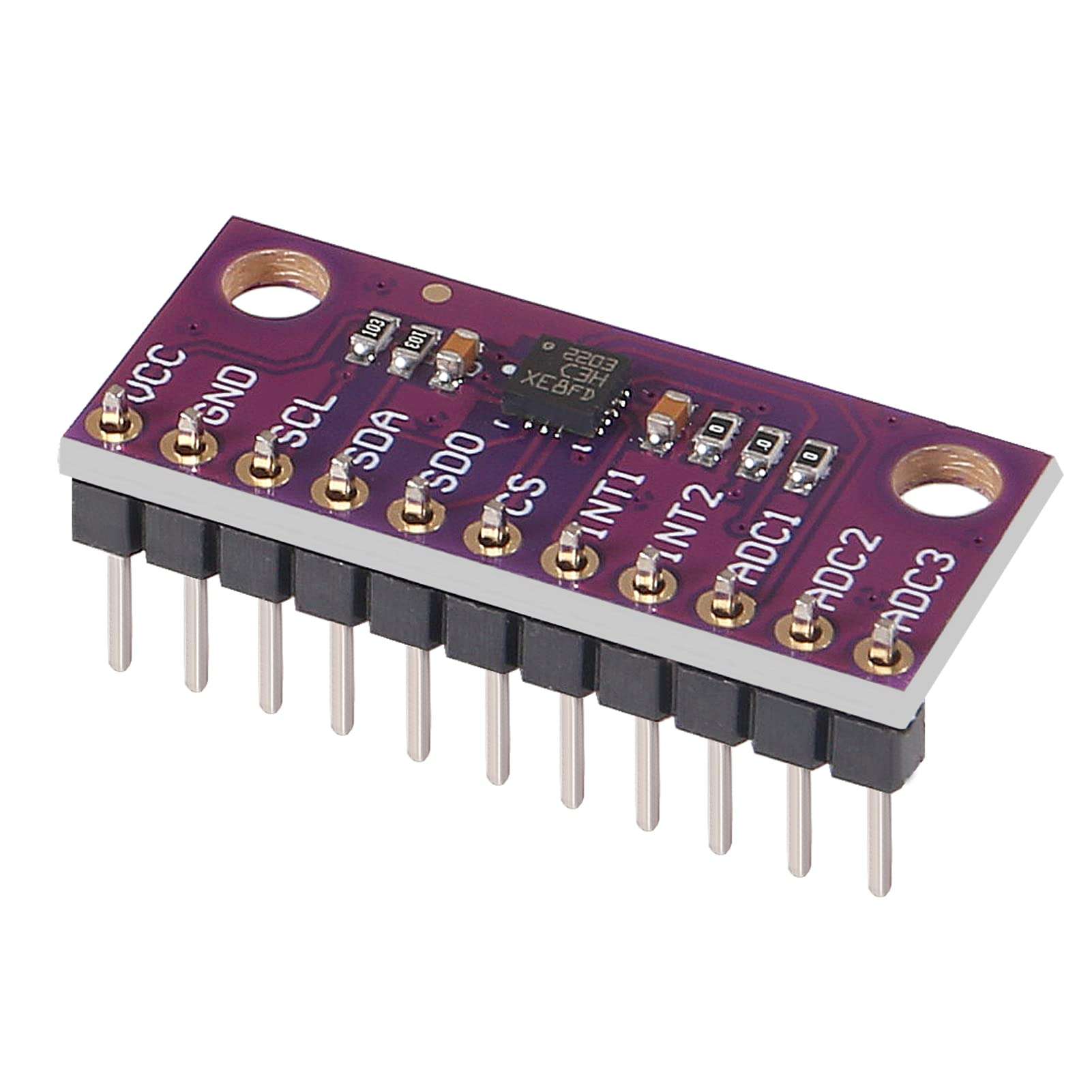 3Pcs LIS3DH 3-axis Accelerometer Triaxial Development Board high-Resolution LIS3DH Sensor 1.71V to 3.6V I2C SPI Output Interface Replace ADXL345 Built-in Temperature Sensor 4