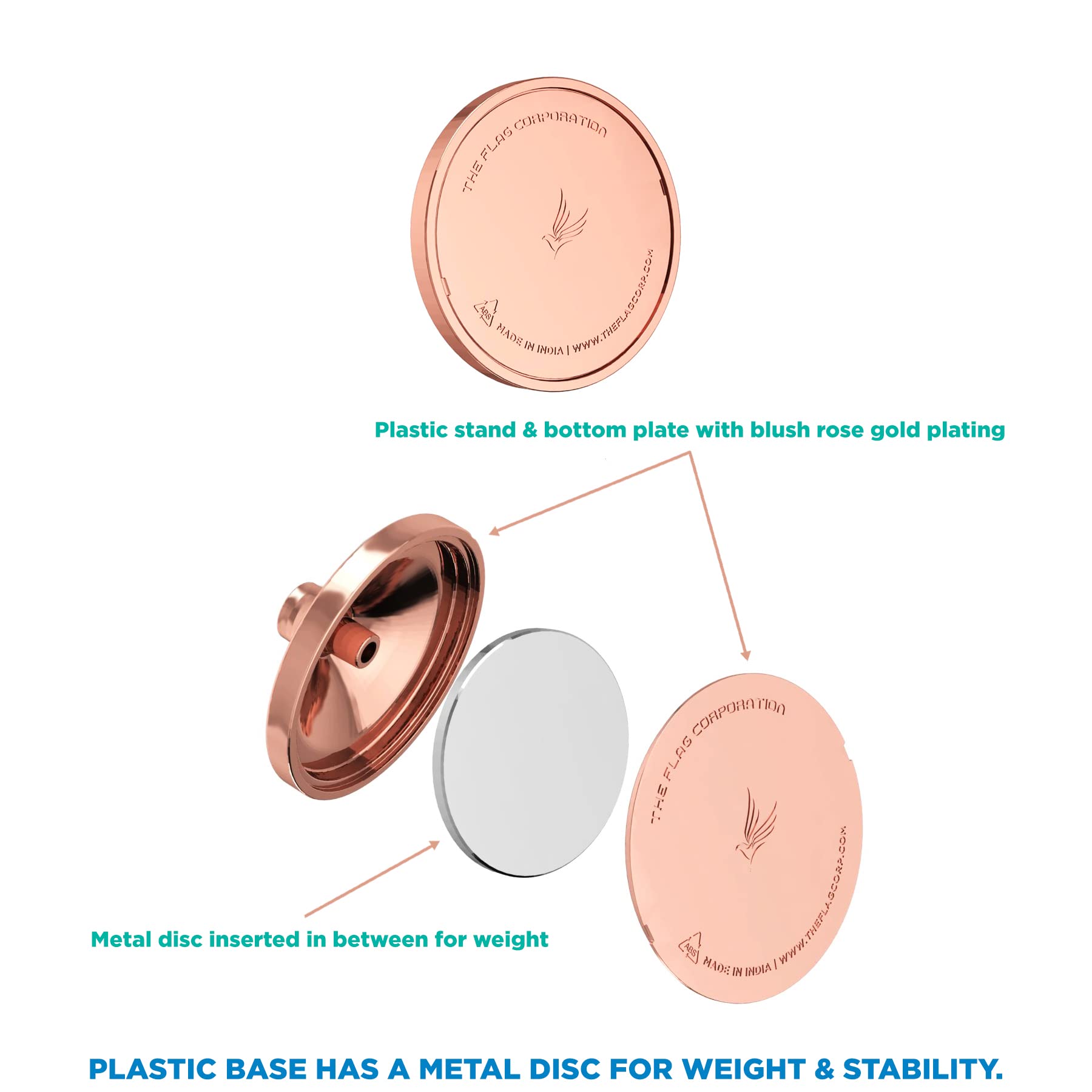 The Flag Corporation MNS Maharashtra Navnirman Sena Desk Flag 4in x 6in With A Plastic Liquid Chrome Base 5