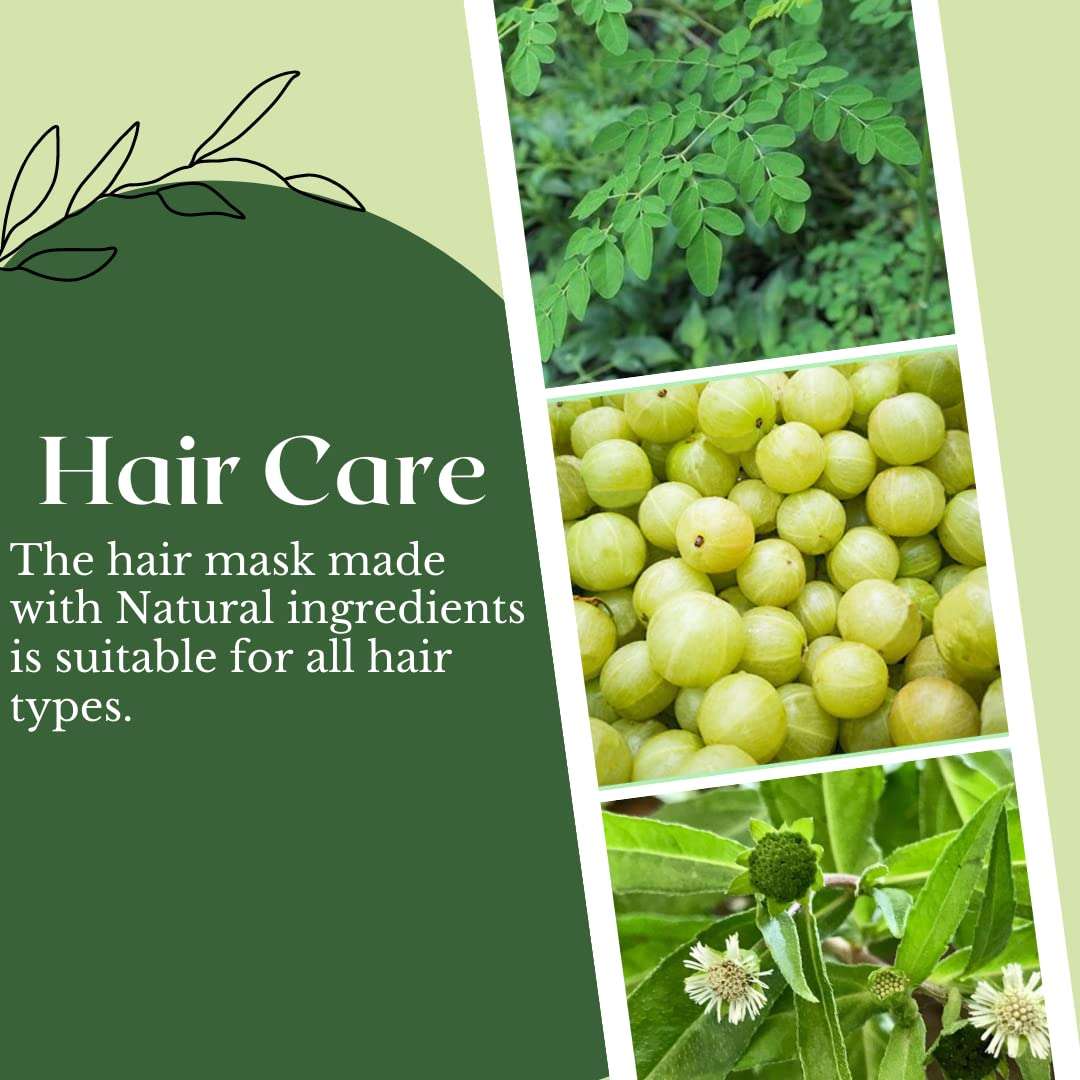 Moringa Hair Mask Smoothening Hair Stronger Frizz Free Healthy Nourishing 200gm 3