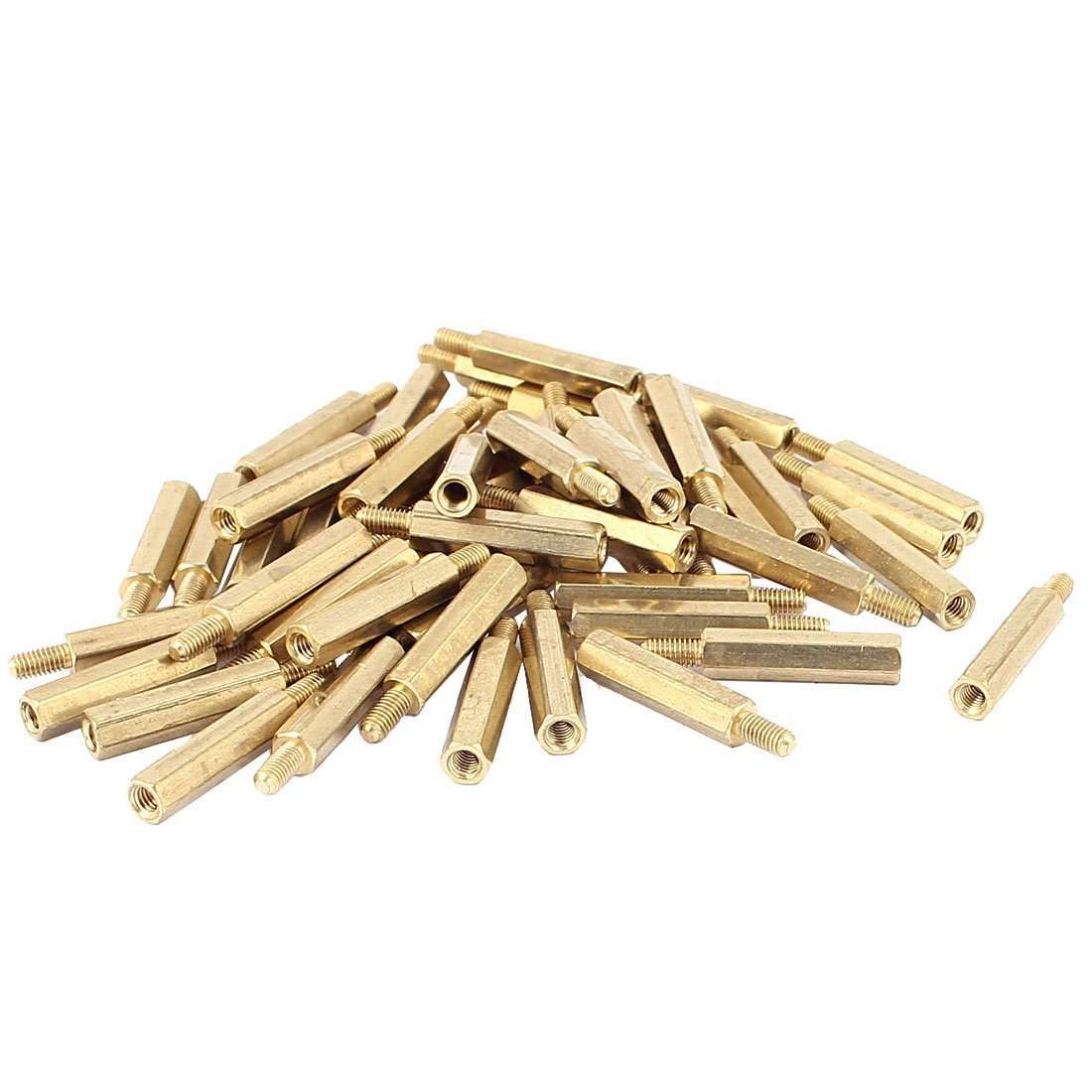 Ubersweet® Imported 50pcs Motherboard M3 20mm+6mm Female-Male Standoffs Screw Hex Spacer_104355 1