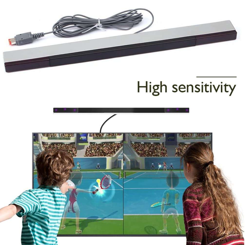 VANJUNN 5 Pack Cables Set for Wii, Replacement Wired Motion Sensor Bar, Power Supply Adapter, hdmi Converter, 3RCA Video Cable and RGB Scart Cable for Nintendo Wii (5 in 1 Pack) 5