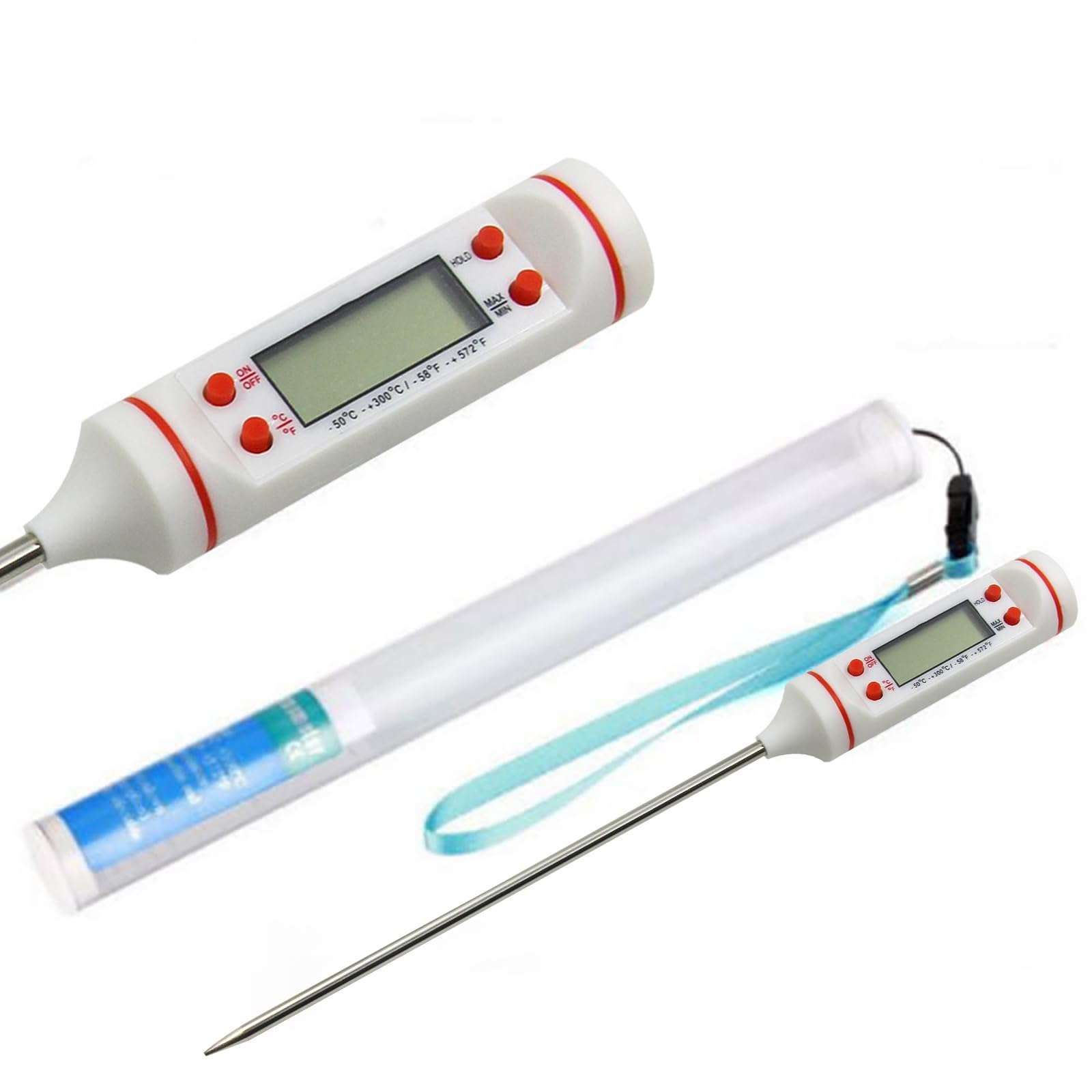 Themisto Digital LCD Cooking Food Meat Probe Kitchen BBQ Thermometer Temperature Test Pen| Instant Read (White) 4