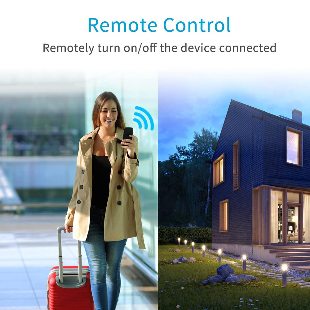 eMylo Mini Smart WiFi Relay Switch Wireless Remote Control WiFi Light Switch AC 220V 1 Gang Built-in Switch Relay Module 16A DIY Timer Voice Control for Home Automation Compatible with Alexa Echo 5
