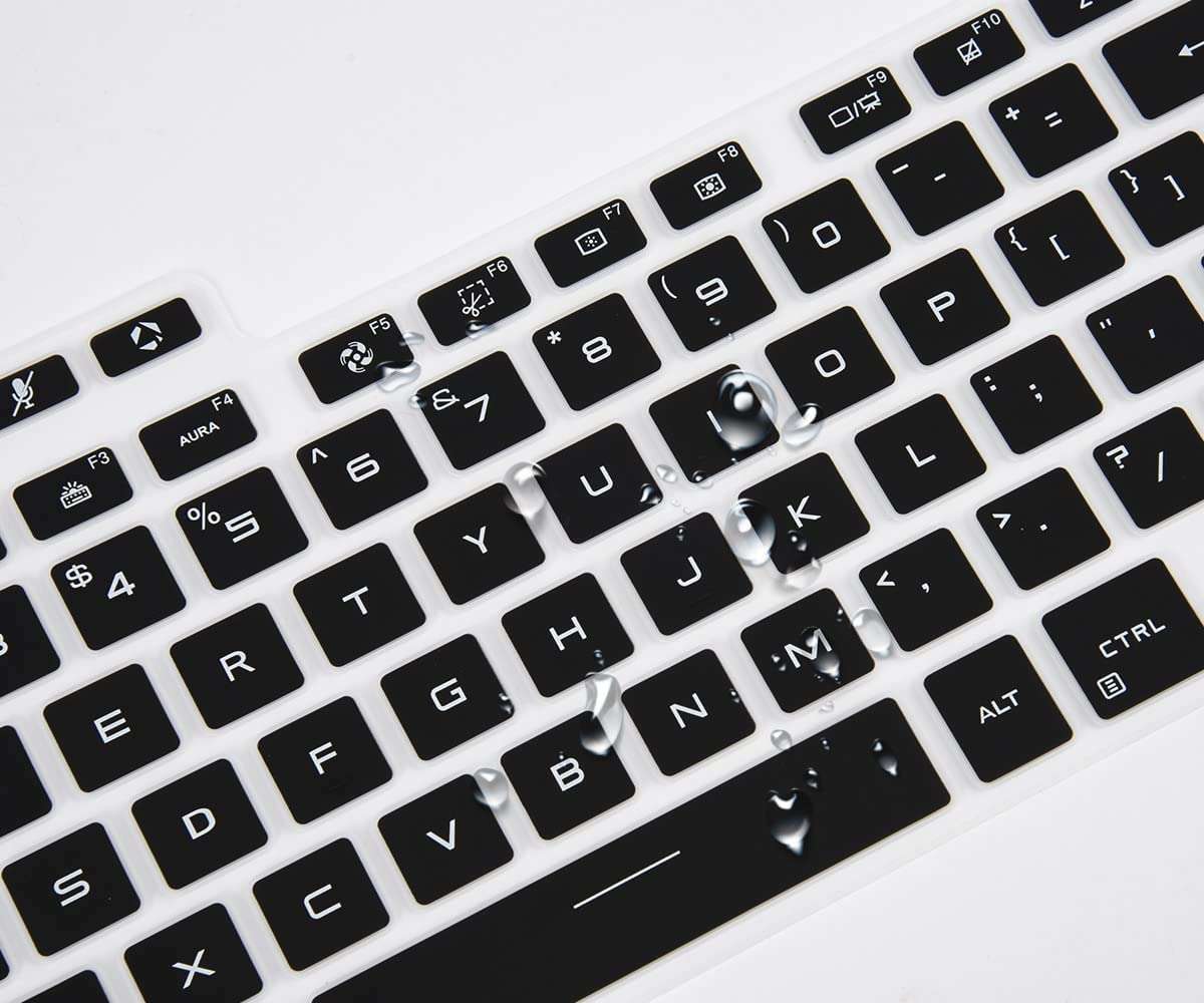 Laprite Keyboard Protector Cover for 2022 ASUS TUF Dash 15 15.6" FX517ZM FX517ZM-AS73, TUF Gaming F15 FX507ZM-ES74, TUF Gaming F17 FX707 FX707ZM 17.3", ASUS TUF A15 A17 Gaming Laptop, Black 6