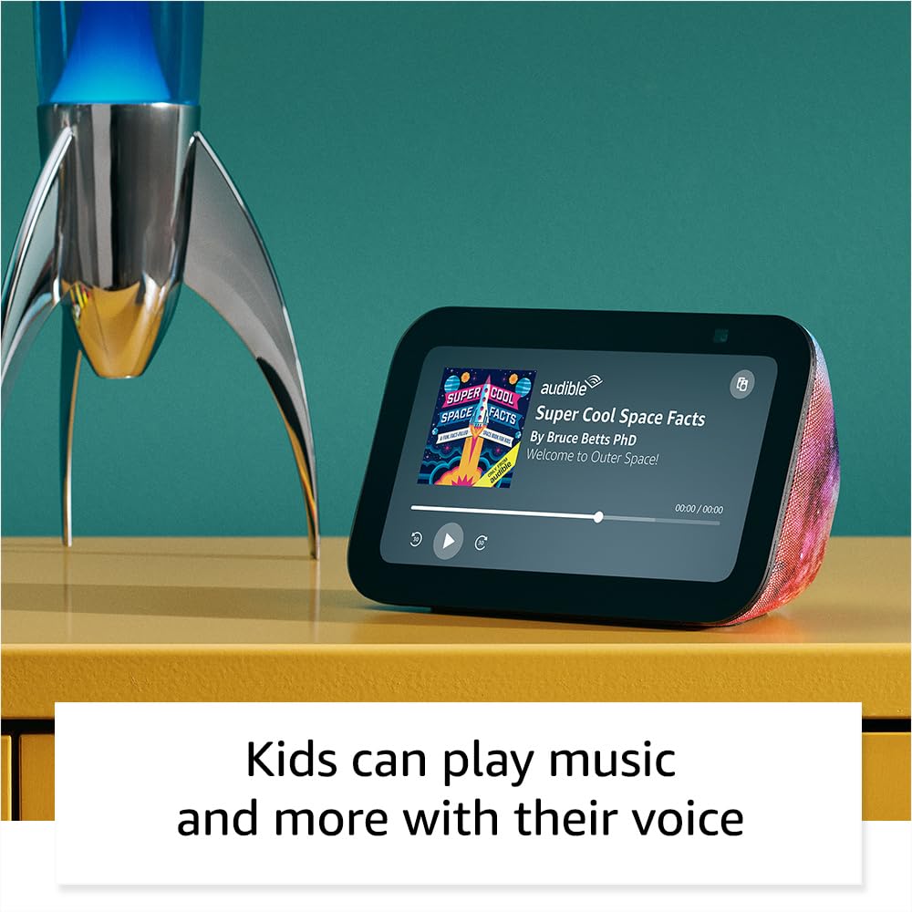 Amazon Echo Show 5 Kids (newest model), Designed for kids, Designed for Alexa+, parental controls, Includes 1 year of Amazon Kids+, Galaxy 4