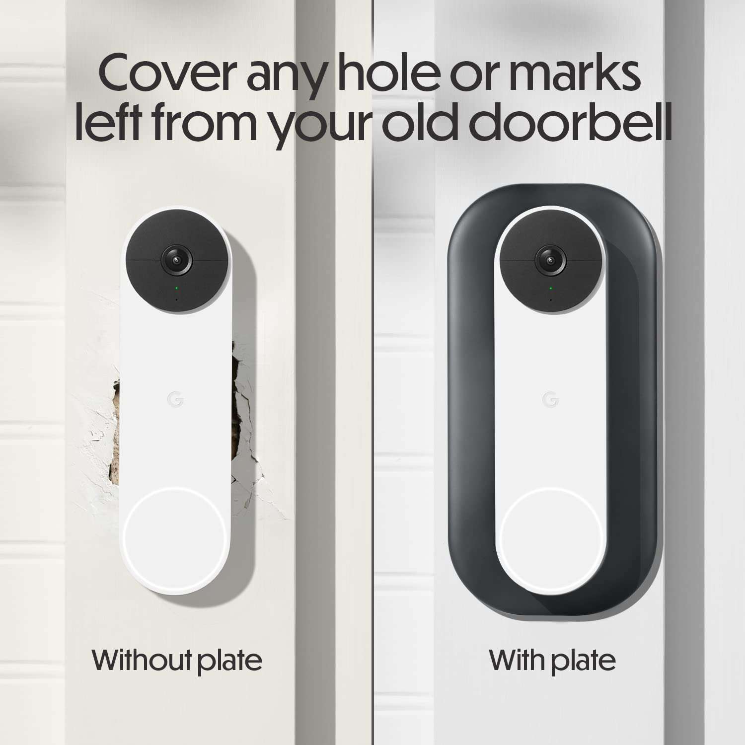 Wasserstein Wall Plate for Google Nest Doorbell (battery) - Made for Google Nest 6