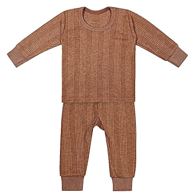 xodi Baby (Unisex) Winter wear Set - Upper & Lower, Round Neck, Full Sleeve (1-2 Year) Brown 5