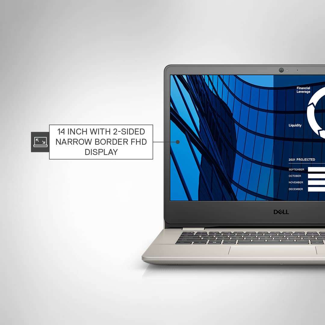Dell Vostro 3400 Laptop, Intel i5-1135G7, 8GB, 512GB, Win 11+MSO'21, 14.0" (35.56Cms) FHD WVA AG, Backlit Keyboard, Dune (D552258WIN9D, 1.59Kgs) 4