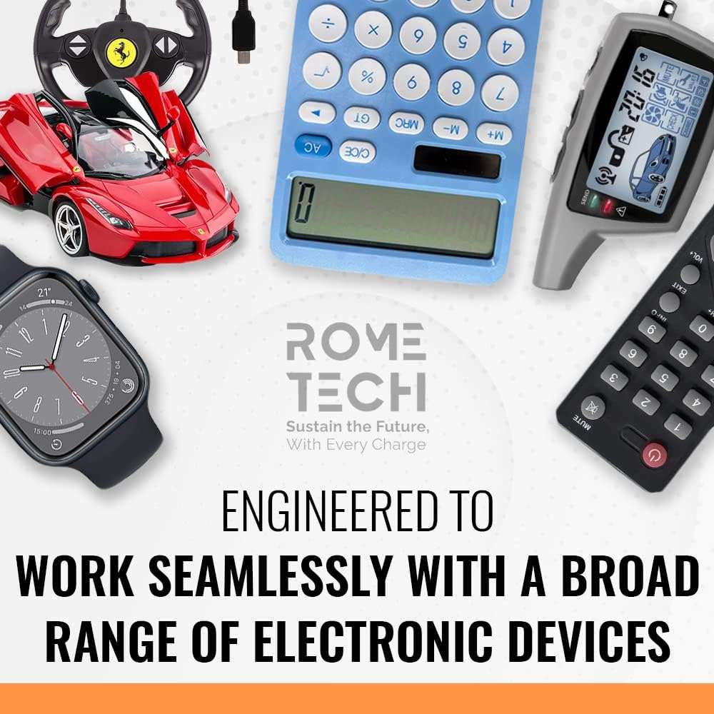 Rome Tech Car Key Fob CR2025 Batteries Replacement Compatible with Toyota Yaris 2016-2019, Toyota Yaris IA 2017-2018 - CR 2025 Battery for Key Fob - CR2025 Battery for Car Remote Key (2-Pack) 6