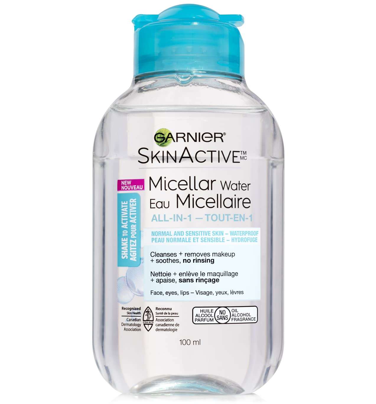 Garnier SkinActive Micellar Cleansing Water, For Waterproof Makeup, 3.4 Fl Oz 2