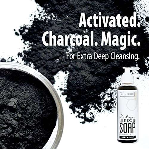 Deluxe Castile Black Soap - Charcoal Magic - Made with Premium Oils - All Natural - Vegan - Biodegradable - For Hand, Body & Face - Handcrafted in Small Batches 3