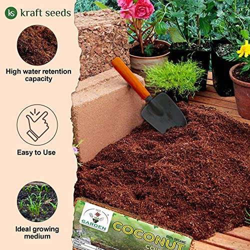 GATE GARDEN Cocopeat Brick (650gm) - Expands To 3.5 Kg Powder 2