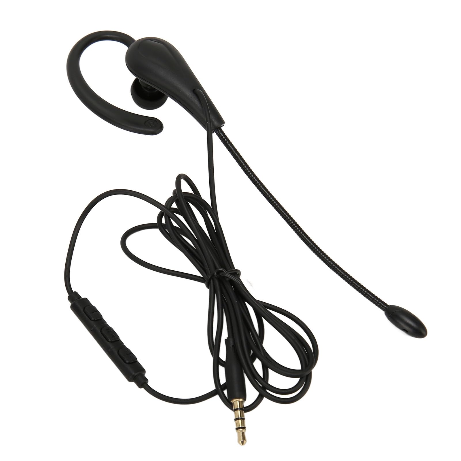 Monaural Headset, Rugged Single Ear Headset with Wired Clear Noise Cancellation for Call Center Computers (3.5mm) 6