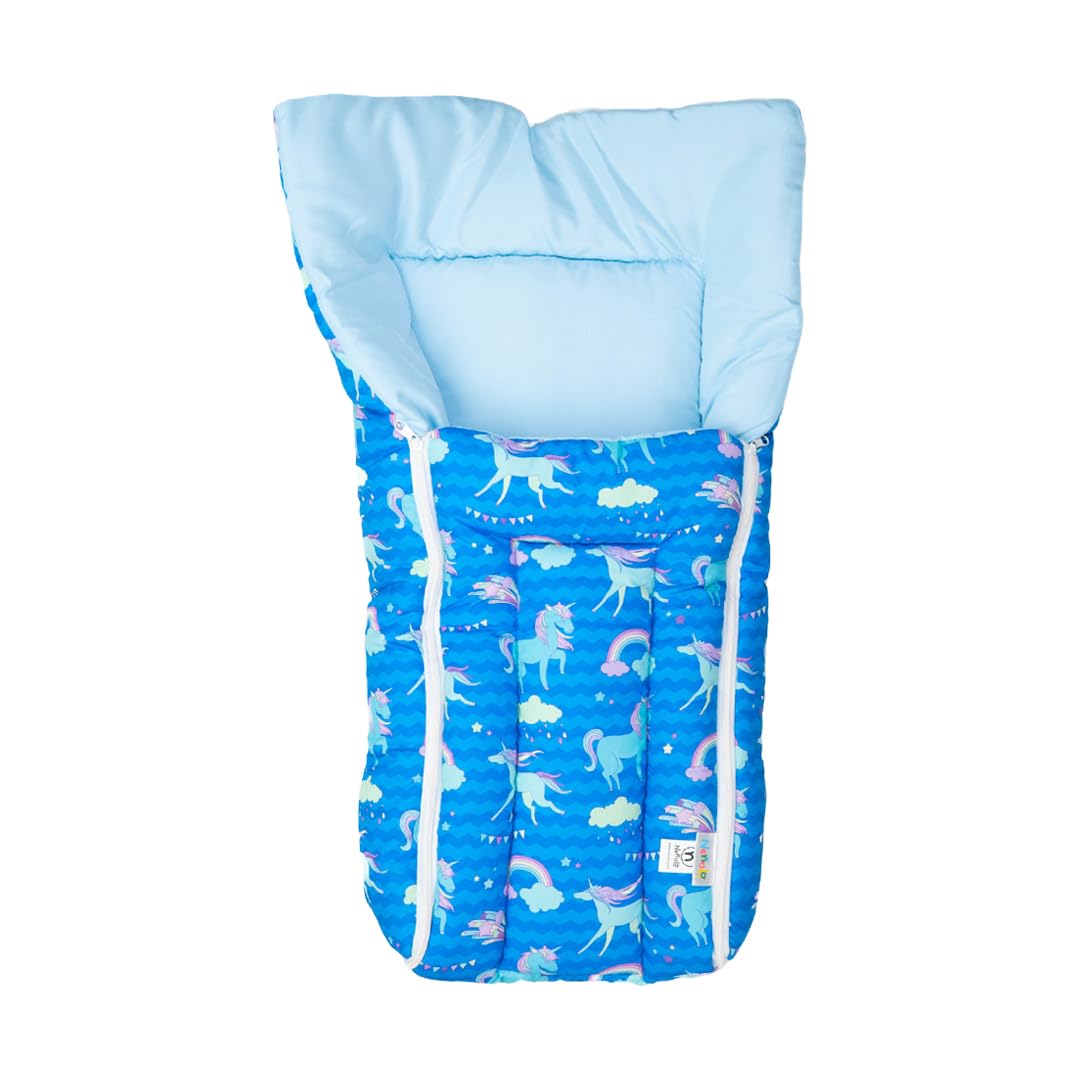 Neñolo Baby Carry Nest/Carry nest for New Born Baby/Sleeping Bag & Carry Nest (Blue) 4