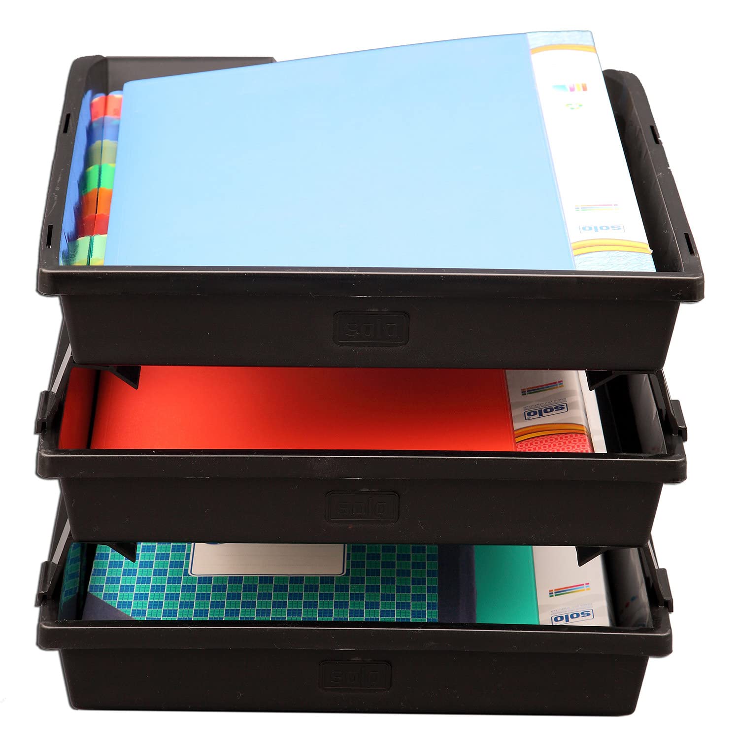 Solo TR- 113 Paper and File Tray (3 Pcs.) XL - Black 5