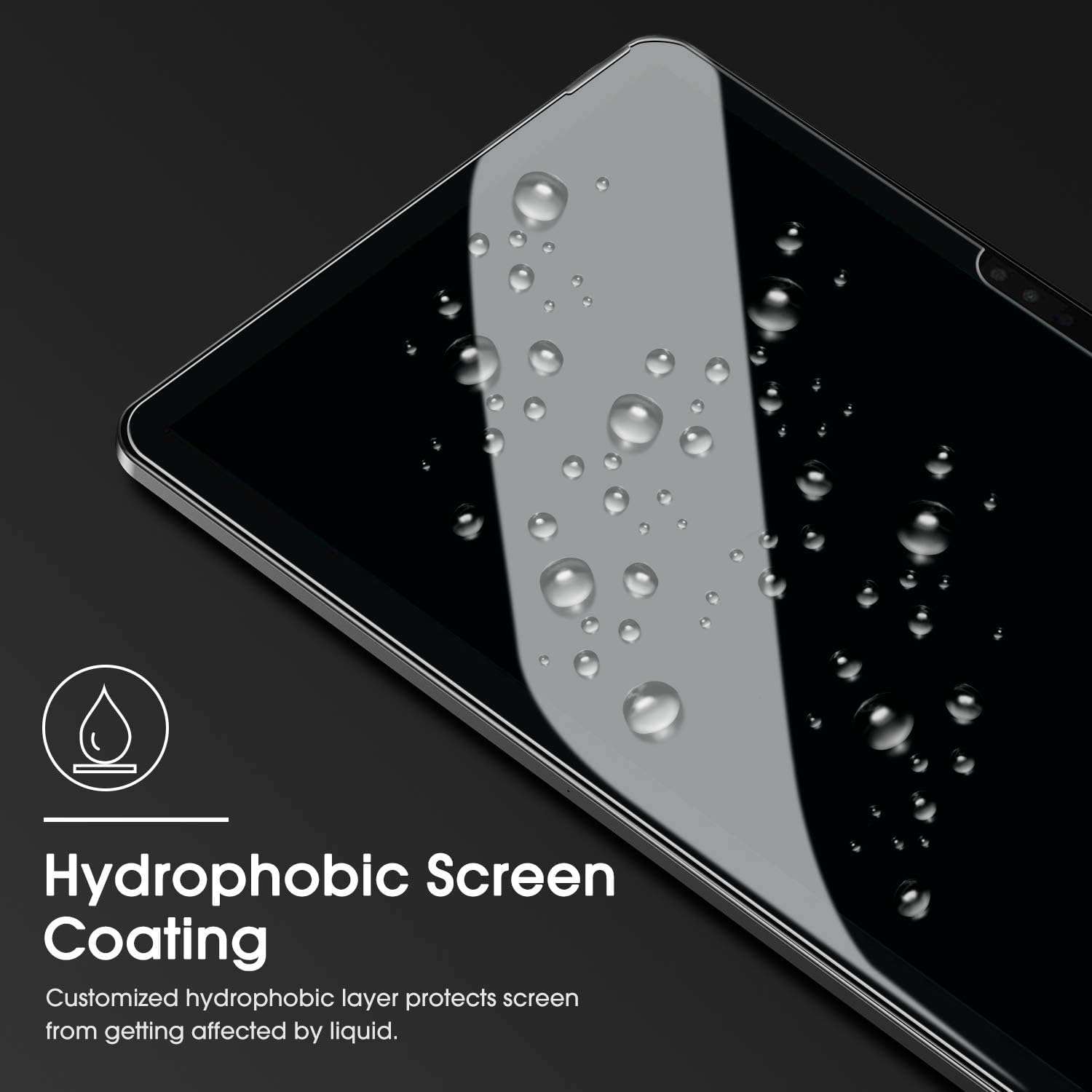 OMOTON Screen Protector Compatible with Surface Pro 7 Plus/Surface Pro 7/Surface Pro 6/ Surface Pro 5/Surface Pro 4 - [Tempered Glass] [High Responsivity] [Scratch Resistant] [High Definition] 5