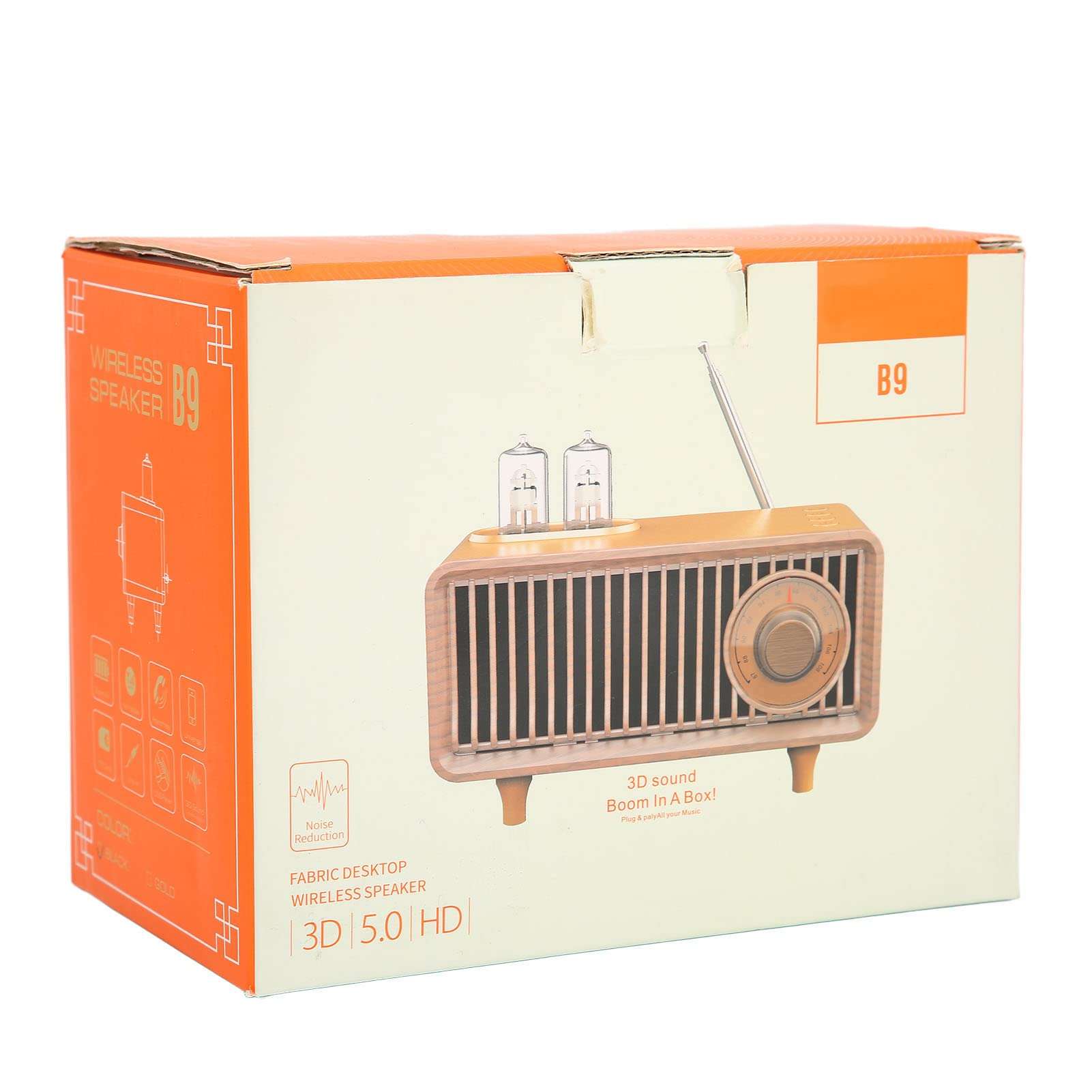 FECAMOS Speaker, High Sensitivity USB Desktop Retro Speakers for Computer Desktops 4