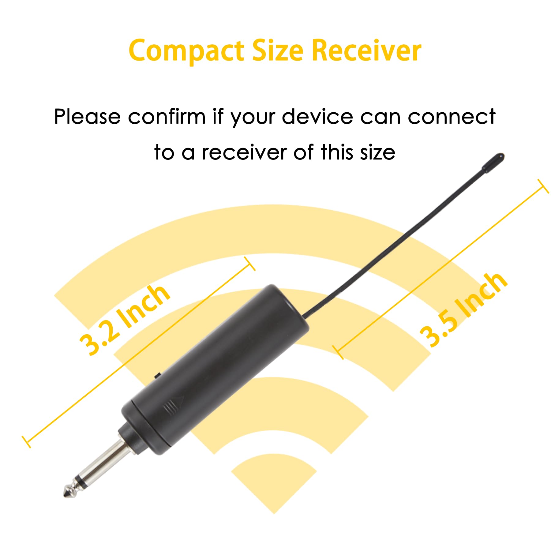 BEKBOES Rechargeable Wireless Handheld Microphone, UHF Microphone Handheld Dynamic Wireless Mic, Cordless UHF Mic for Singing, DJ, Karaoke, Wedding, Party, Speech, Church, M1 3