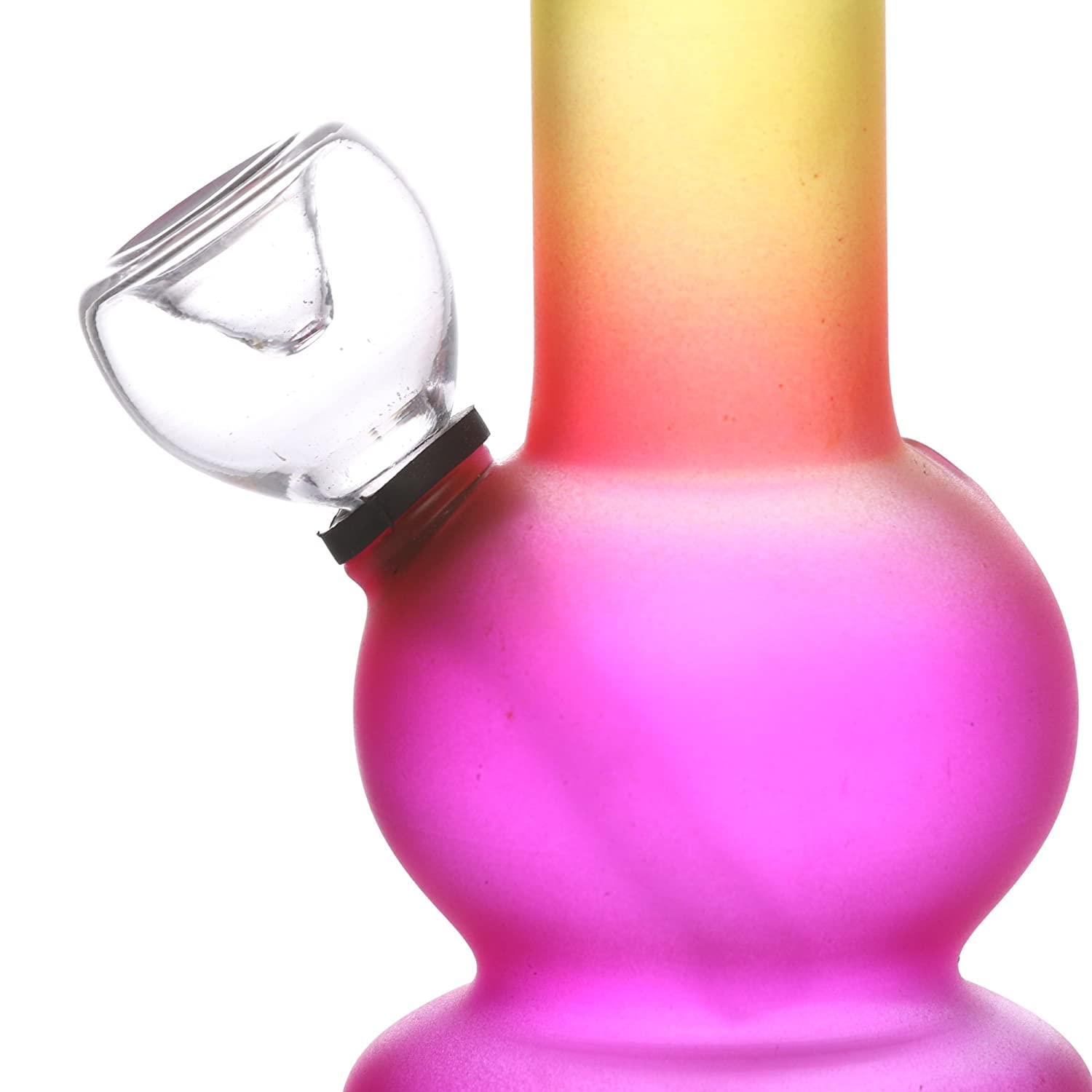 Metier Deal ! 5 Inch Glass Smoking Pipe Bong (13cm, Multicolor) and 2 inch Play Mate Acrylic Weed Crusher Herb Grinder- 1 Pc (GRA218) 6