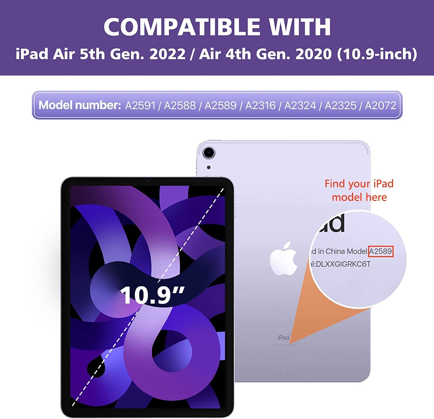 ProElite Smart Flip Case Cover for Apple iPad Air 5th/4th 10.9 inch & Polyester Tablet Sleeve Case Cover for Upto 11.5 inch for iPad 10.2/iPad 10.9/Pro 11/ iPad 9.7/ Samsung/Lenovo/Galaxy 4