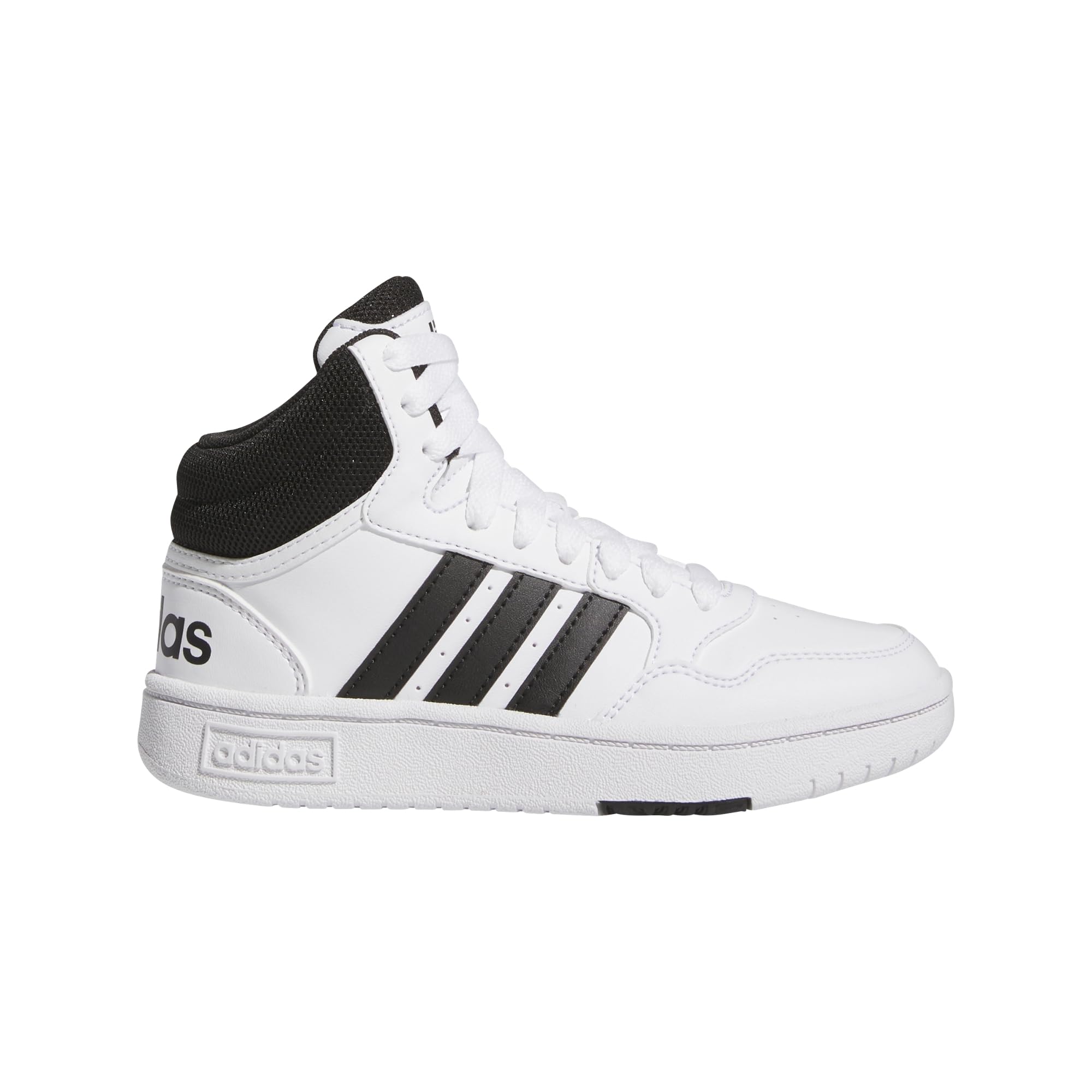 adidas Originals Unisex-Child Hoops 3.0 Mid, White/Black/Black, 10.5K 2