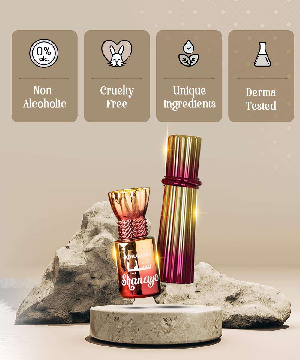 AdilQadri Shanaya Luxury Unisex 100% Alcohol Free Long Lasting Attar Perfume (6 ML) 5