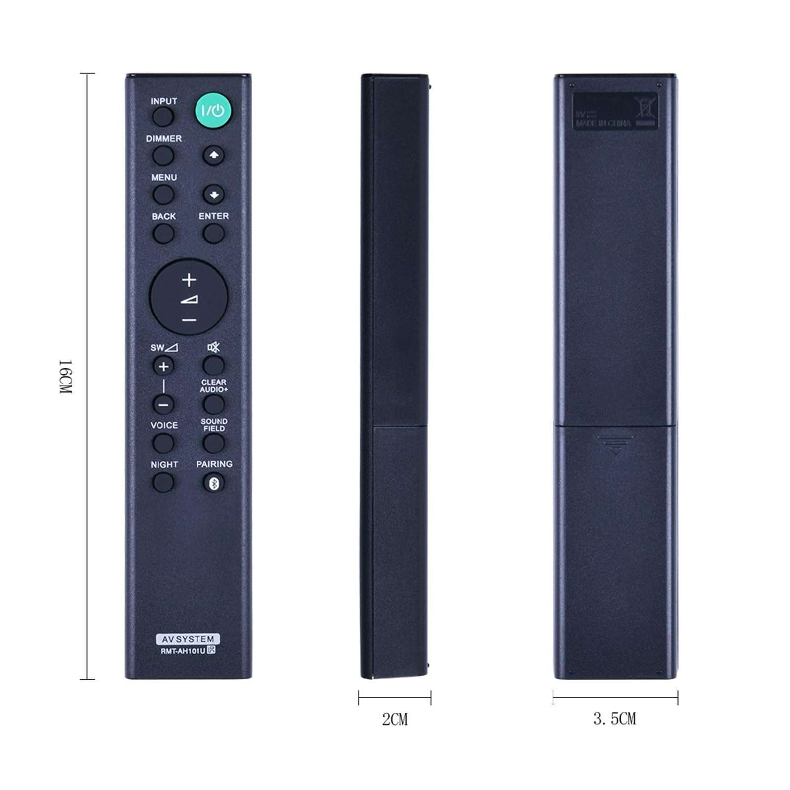 Remote Control fit for Sony Sound bar RMT-AH101U HT-CT380 HT-CT780 SA-CT380 SA-WCT780 New 6