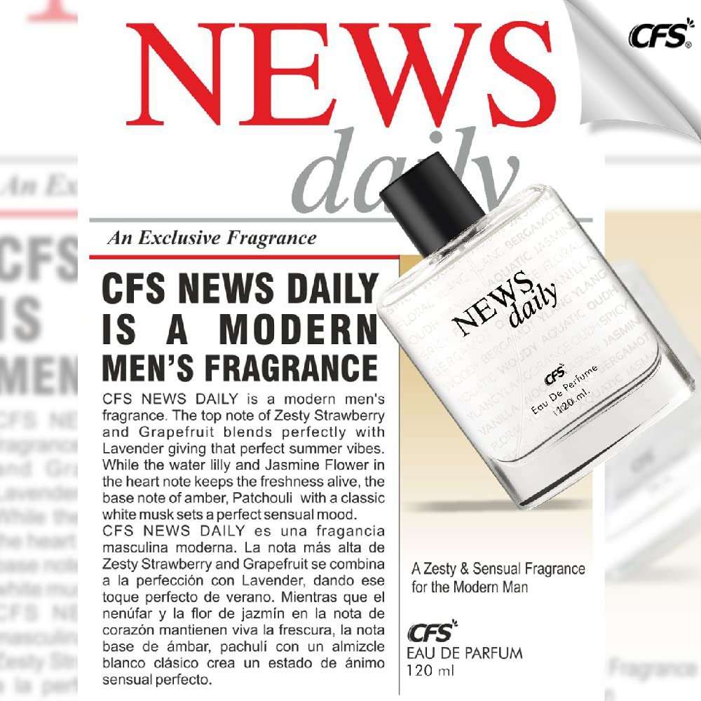 CFS | NEWS DAILY | 120 ML | LONG LASTING | BEST PERFUME FOR MEN 4