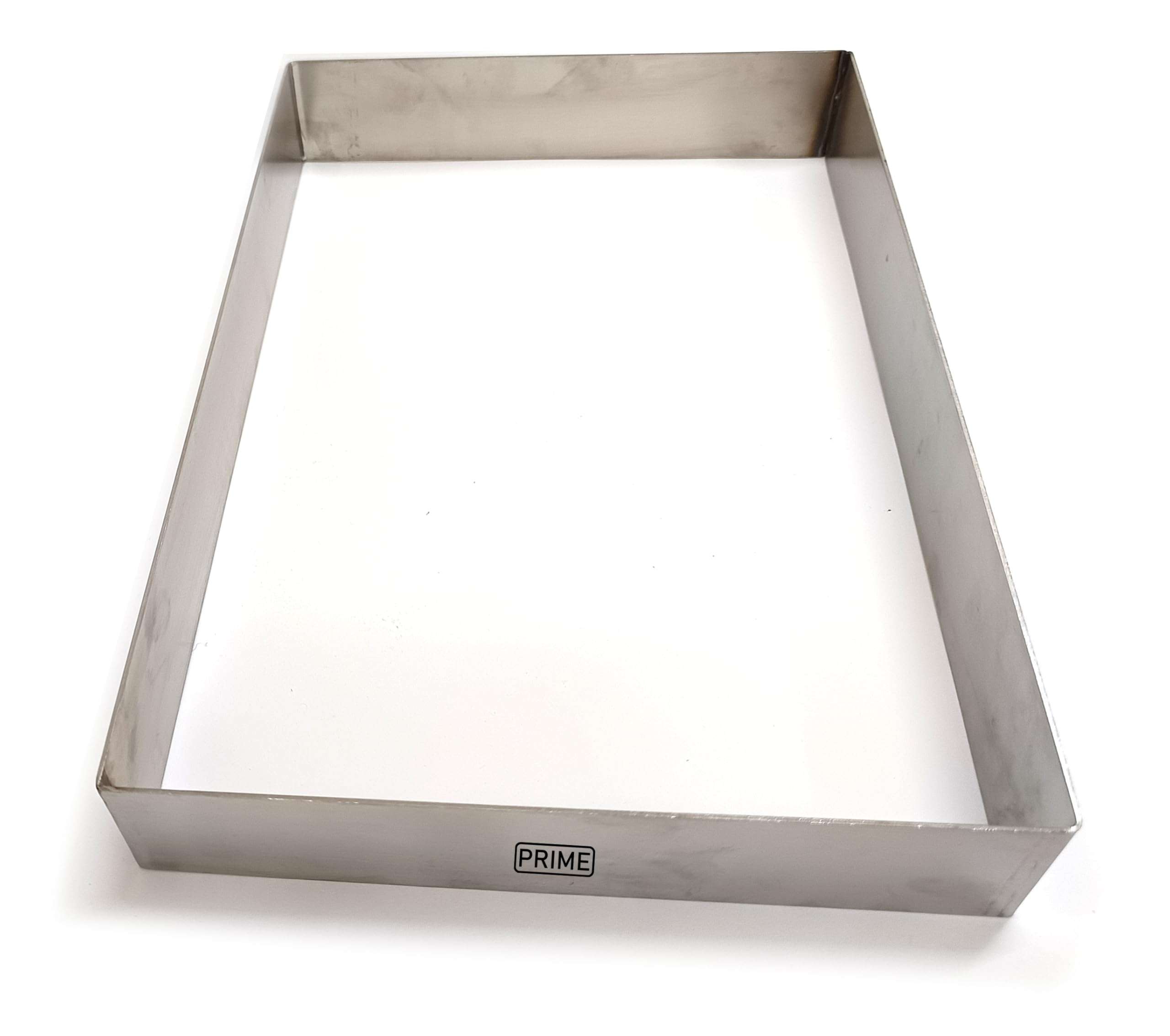 Prime Bakers and Moulders Stainless Steel Rectangle Cake Ring, Fondant Cutter Mousse and Pastry Moulds (15x12 Inch) 6