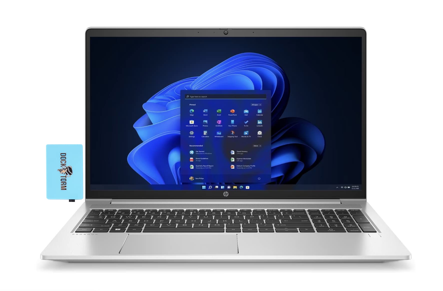 HP ProBook 450 G9 15.6" FHD IPS Business Laptop (Intel i5-1235U 10-Core up to 4.4 GHz, 16GB RAM, 256GB PCIe SSD, Intel UHD, Backlit KB, WiFi 6, BT 5.2, RJ-45, HD Webcam, Win 11 Pro) w/Dockztorm Hub 1