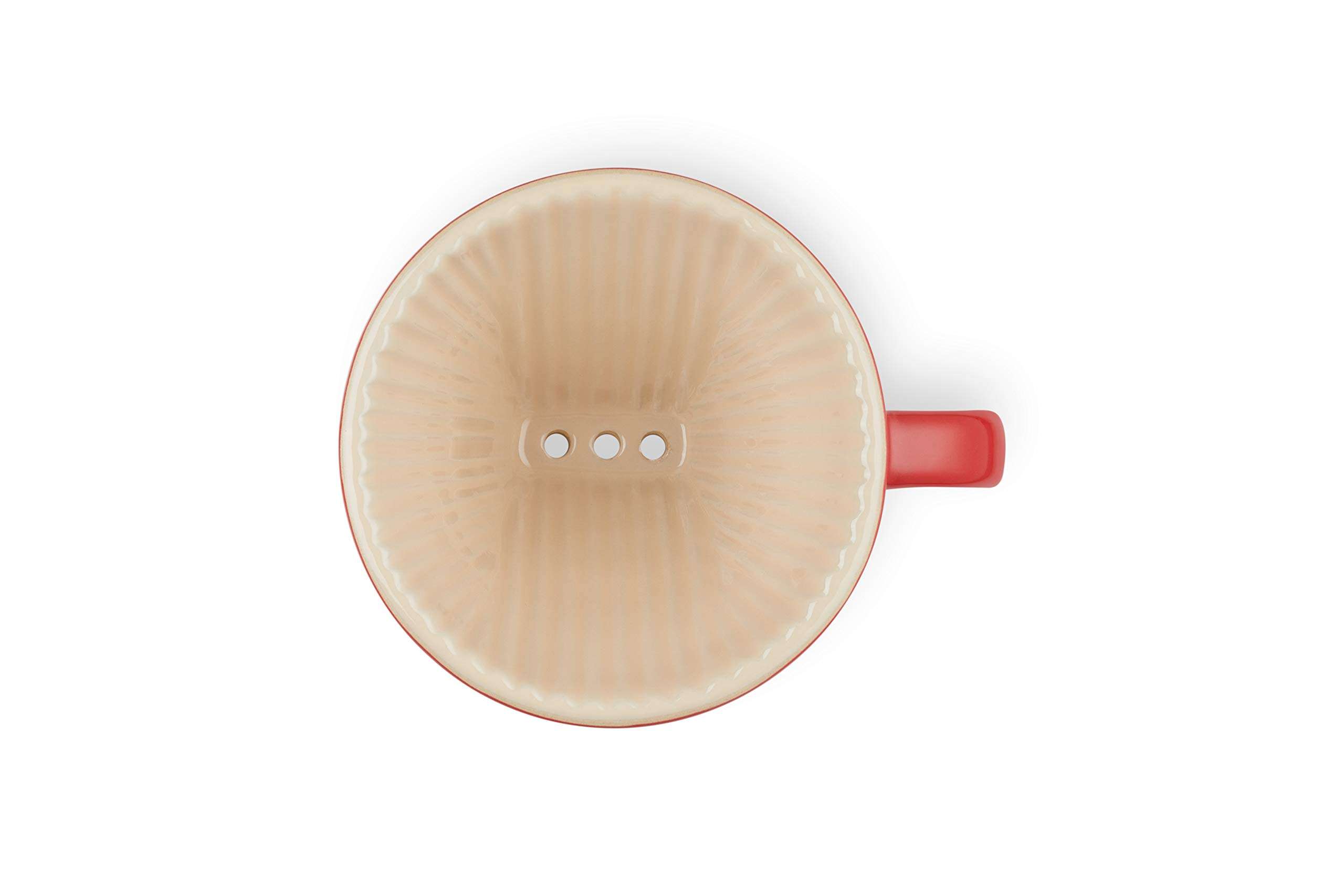 Le Creuset Stoneware Pour Over Coffee Cone, 3.25", Cerise 5