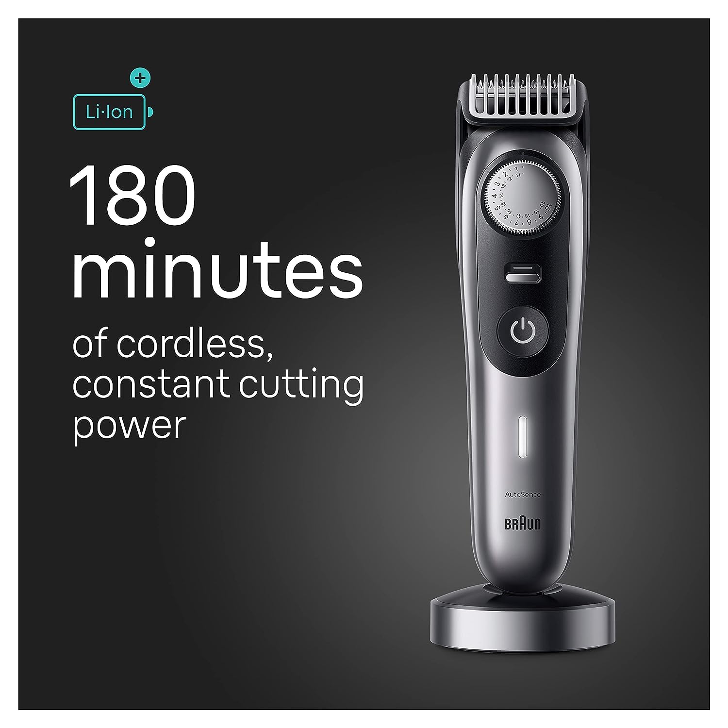 Braun All-in-One Men's Shaving Kit Series 9 9440, 13-in-1 Beard, Face, Nose, Ear Trimmer, Hair Clippers, Body Groomer and Manscaping 5