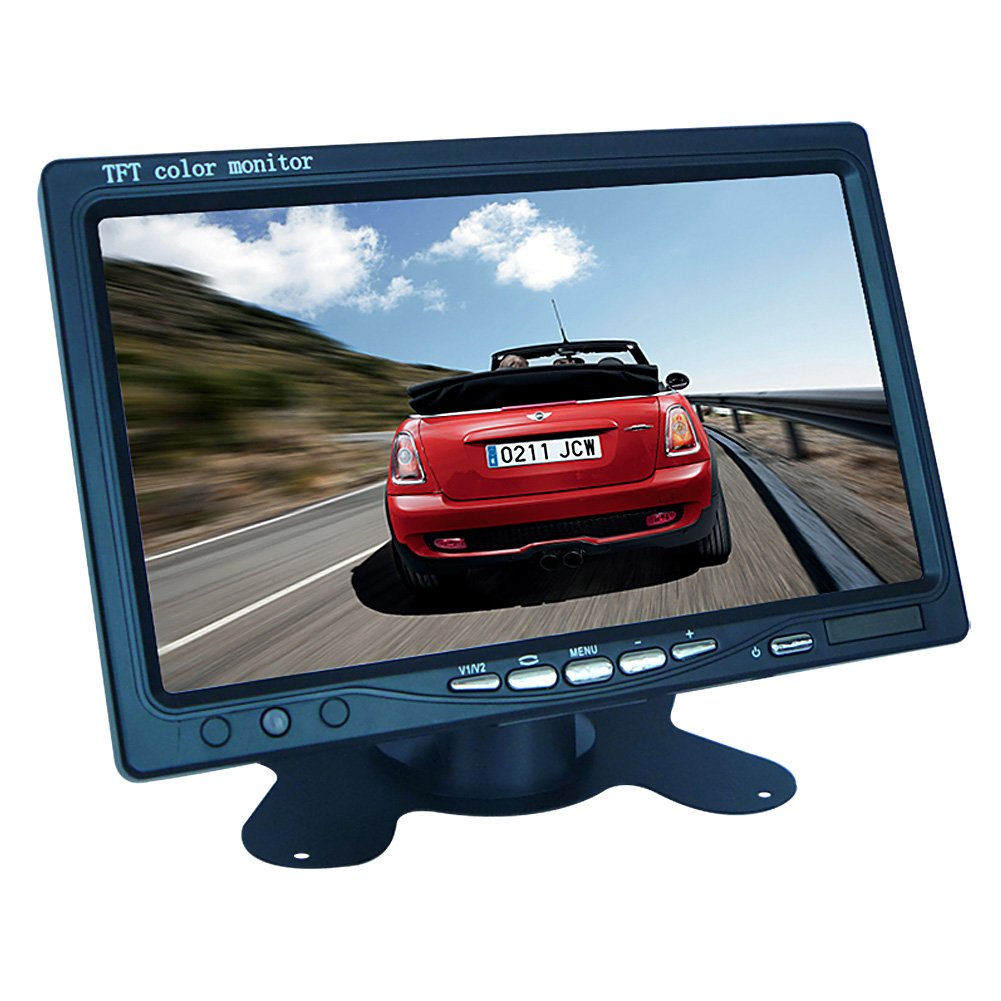 7 inch Rearview Car LCD Monitor, Buyee Portable 7" TFT LCD Digital with HD Full Color Wide Screen for Car Rear View Backup Camera 1