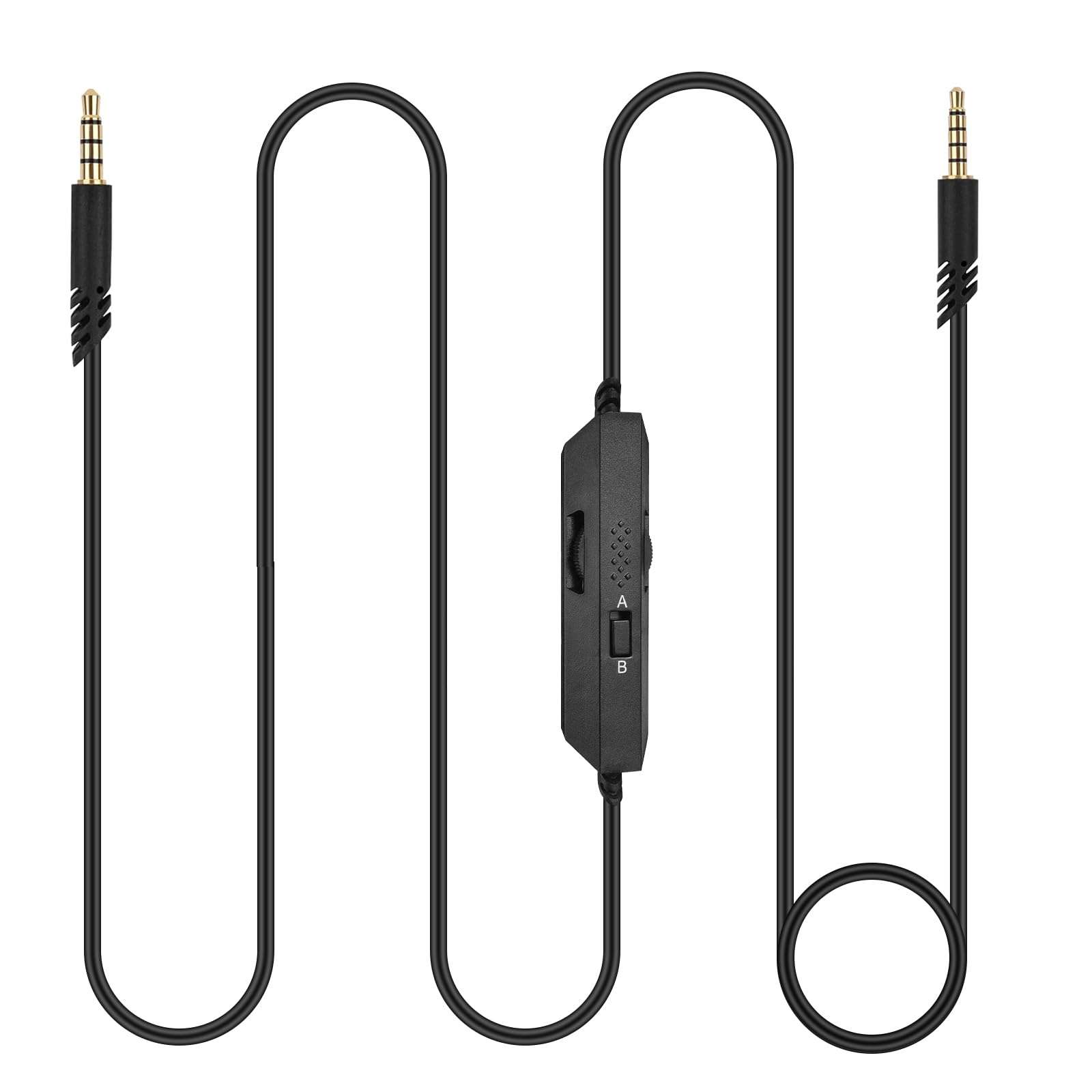 A40 Headset Cable Compatible with Astro A50, A40, A40 TR, A30, A10 Headset Cable for Xbox One, PS4, PC with Inline Mute & Volume Control, 6.6ft 1