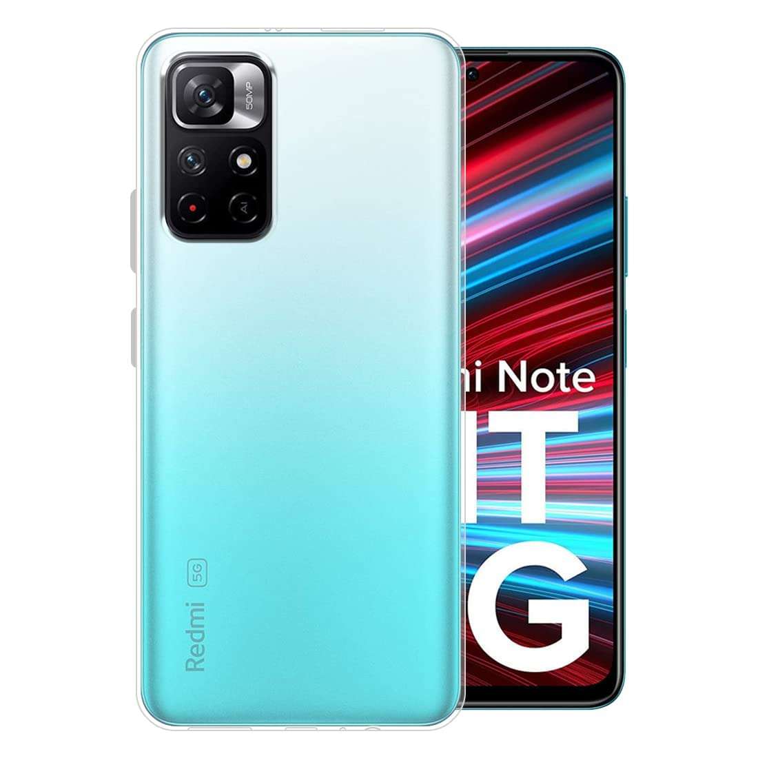 JGD PRODUCTS for Redmi Note 11T 5G / Poco M4 Pro 5G Premium Transparent Soft Silicon Back Cover [Transparent] Crystal Clear 4