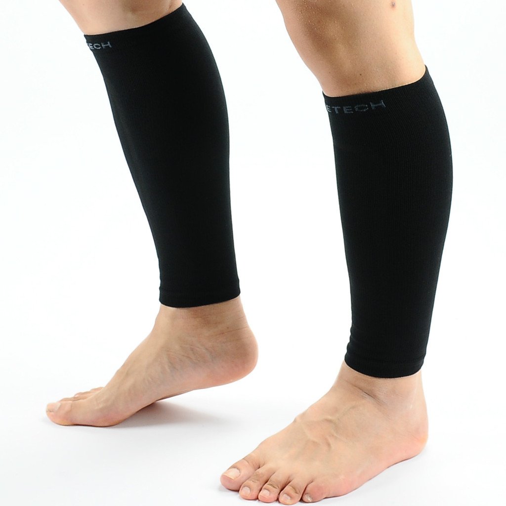 MUSETECH Calf Compression Sleeves (Pair) L/XL Black… 4