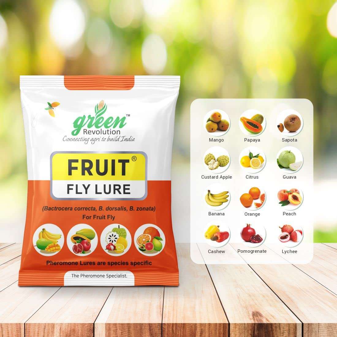 Fruit Fly Lure Pack of 20 |Pheromone Lure for Fruit Fly (Bactrocera Dorsalis, Bactrocera Correcta, Bactrocera Zonata) 3